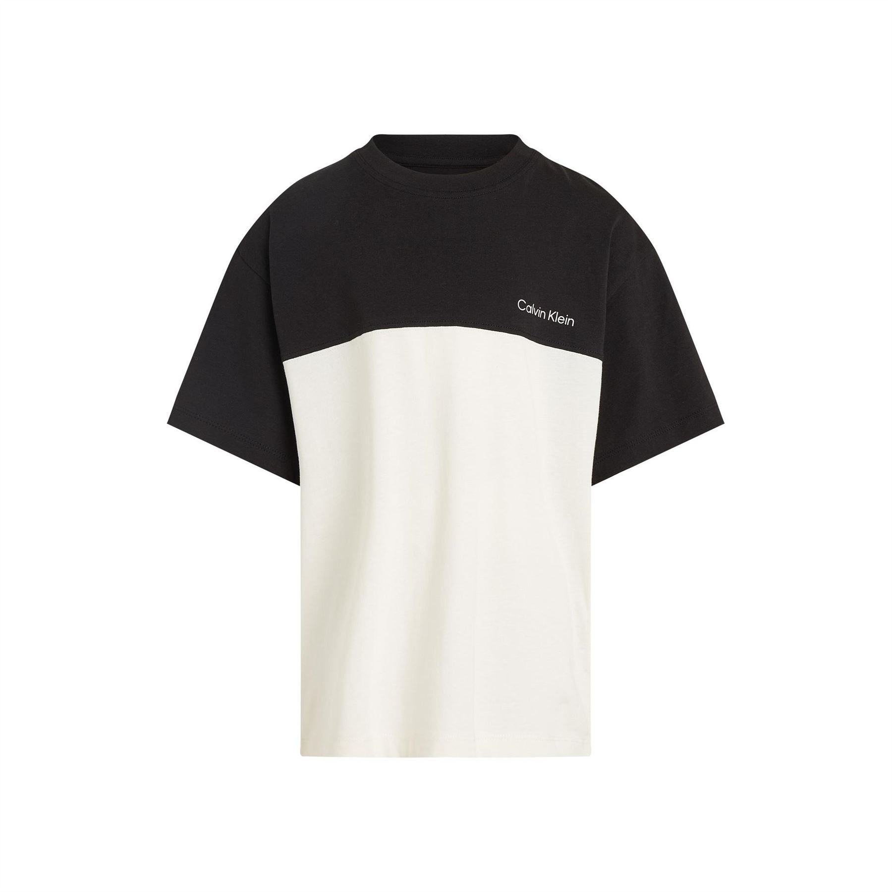 Calvin Klein Jeans Color Block Regular Fit Crew Neck T-Shirt