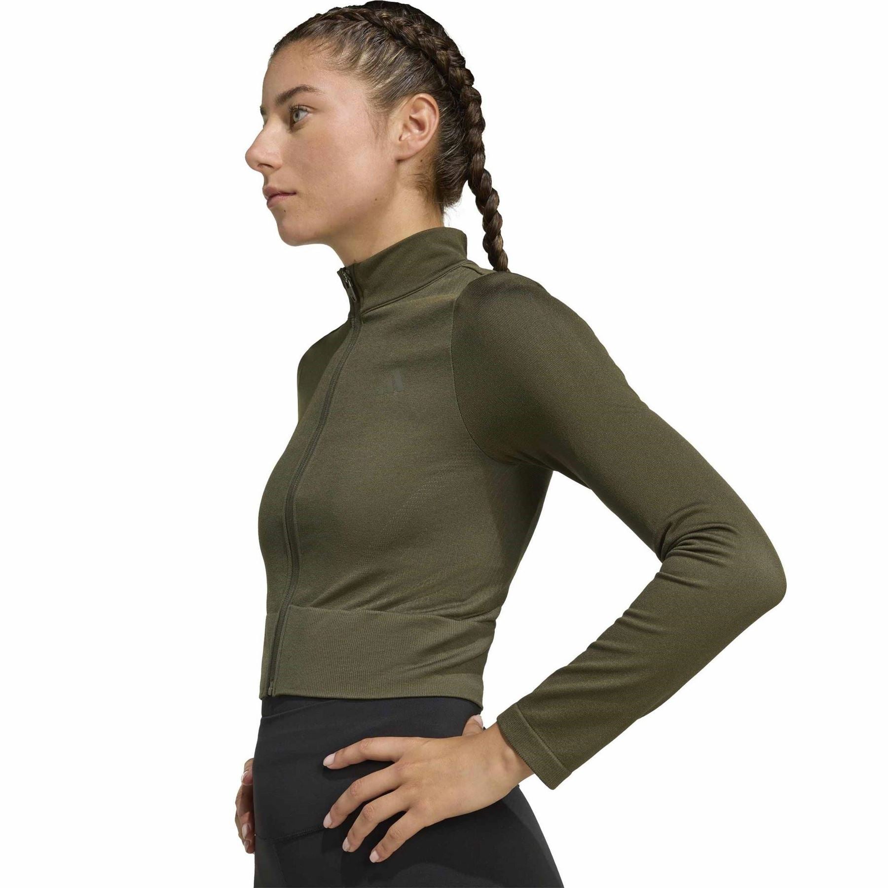 adidas Workout Essentials Climacool Full Zip Long Sleeve Performance Training Jacket