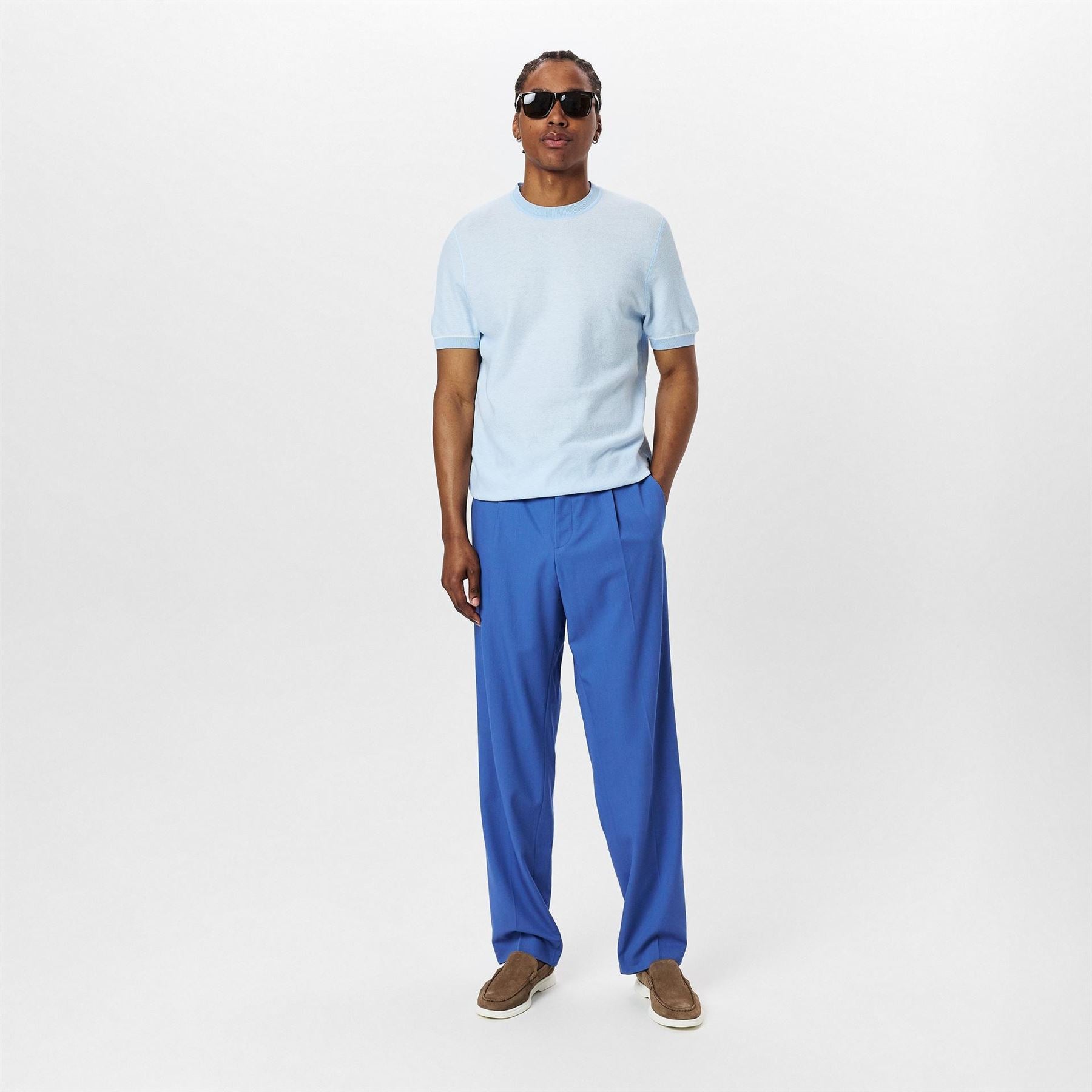 Boss Regular Fit Crew Neck Short Sleeve Sweater