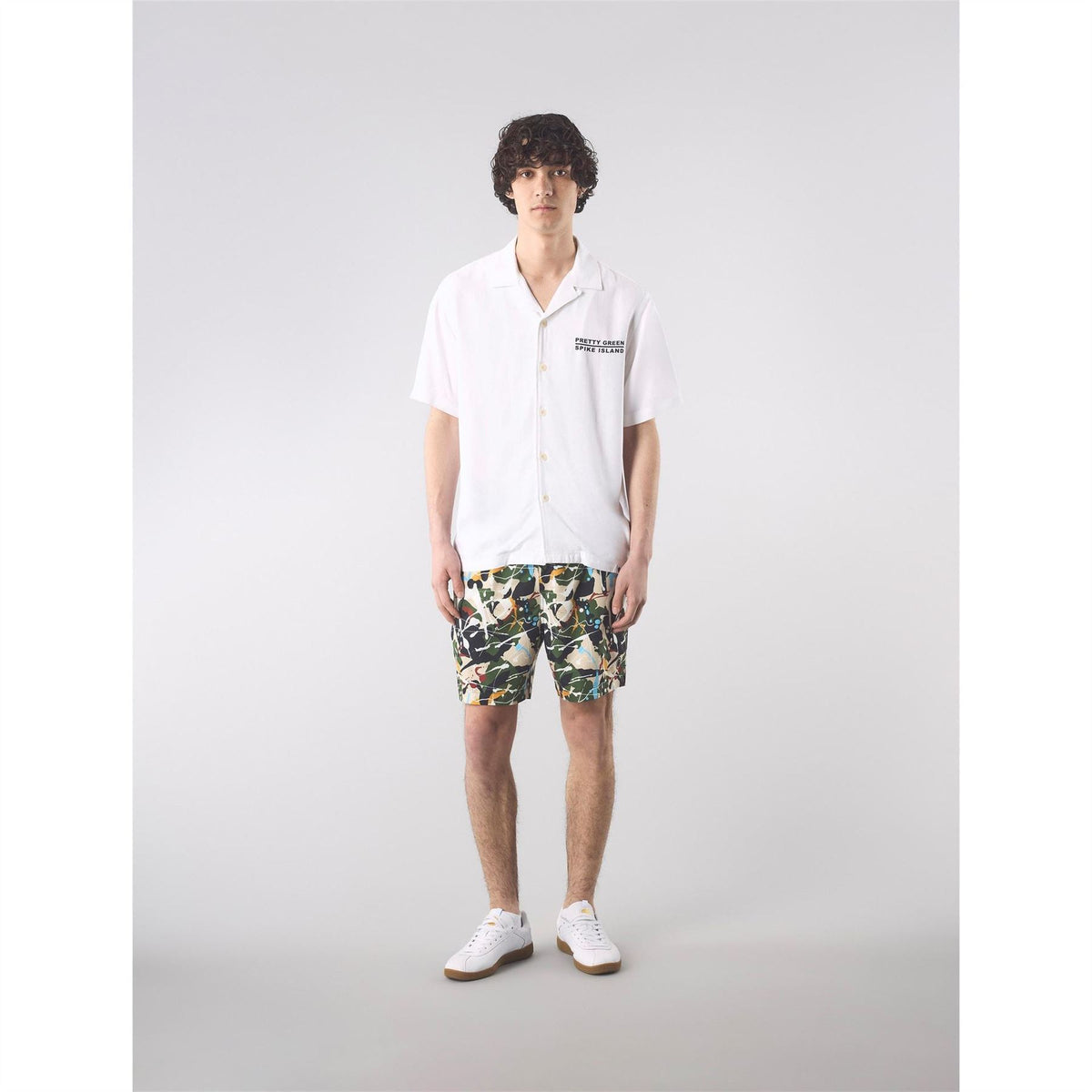 Pretty Green Spike Island Short Sleeve Plain Shirt
