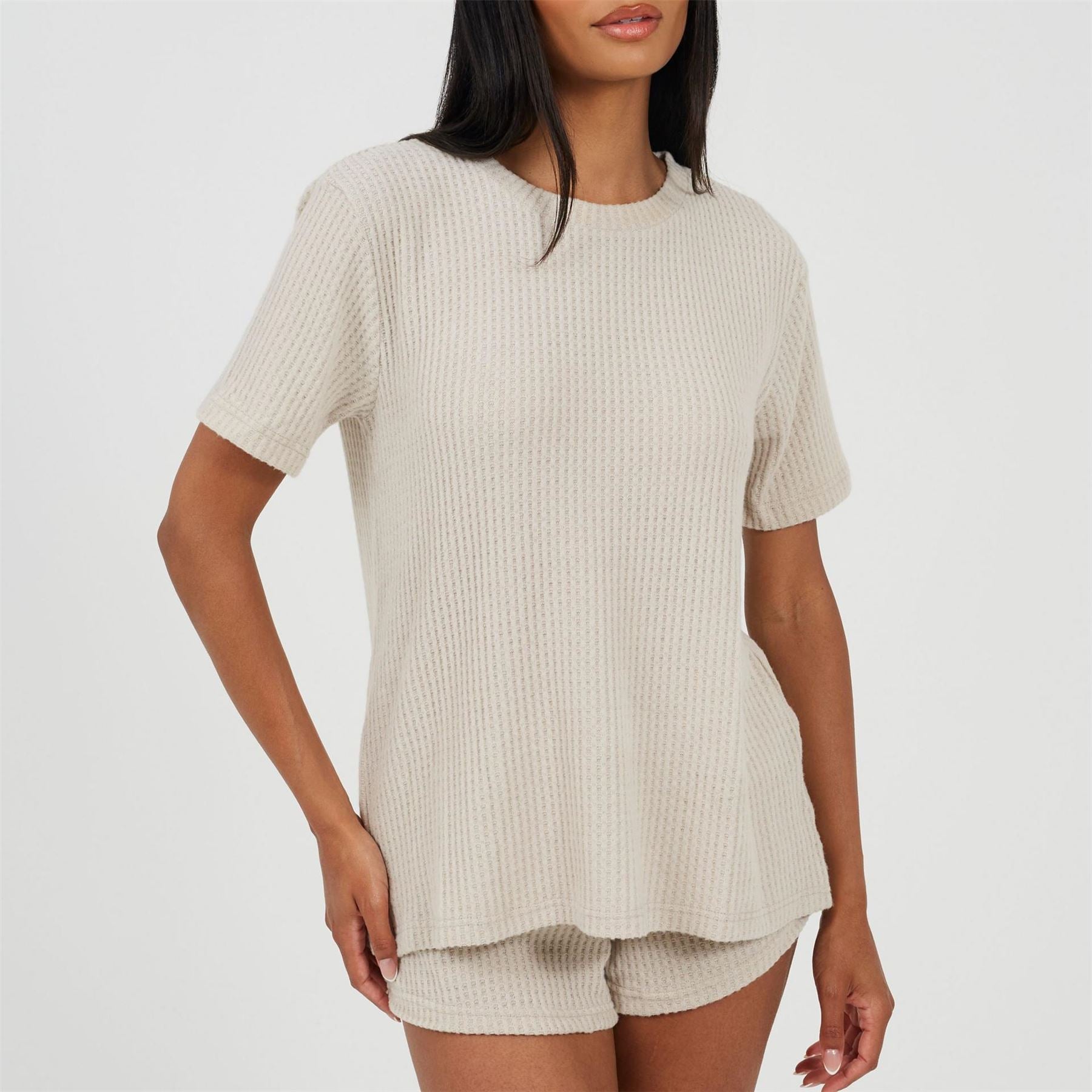 Brave Soul Short Sleeve Crew Neck Lounge Set