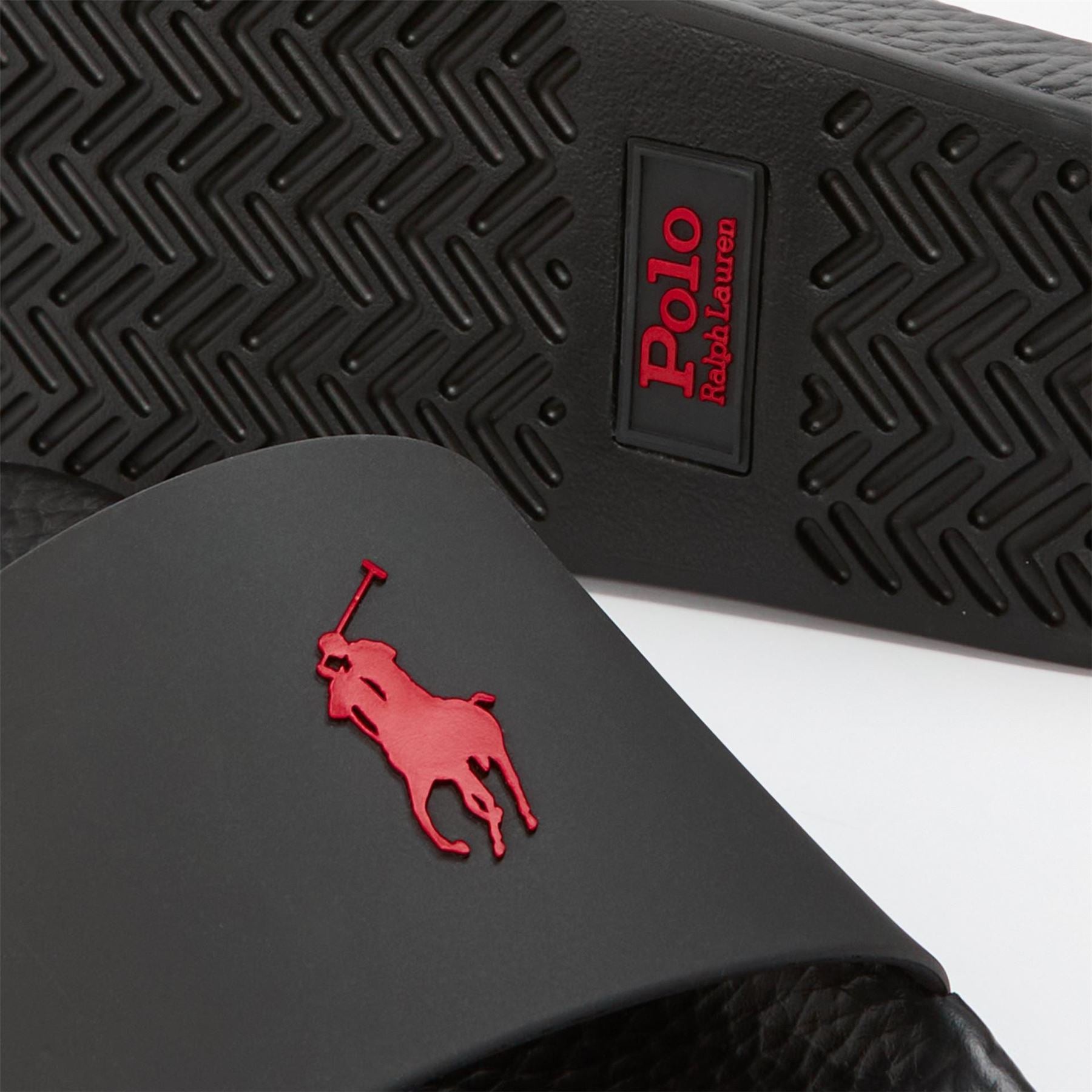 Polo Ralph Lauren Solid Patterned Open Toe Slides