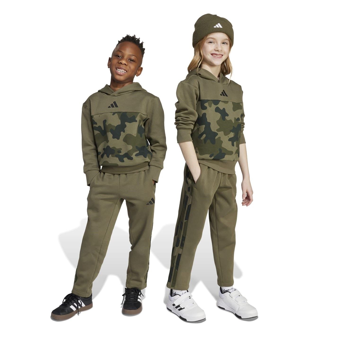 adidas Essentials Allover Print Hoodie Set Kids
