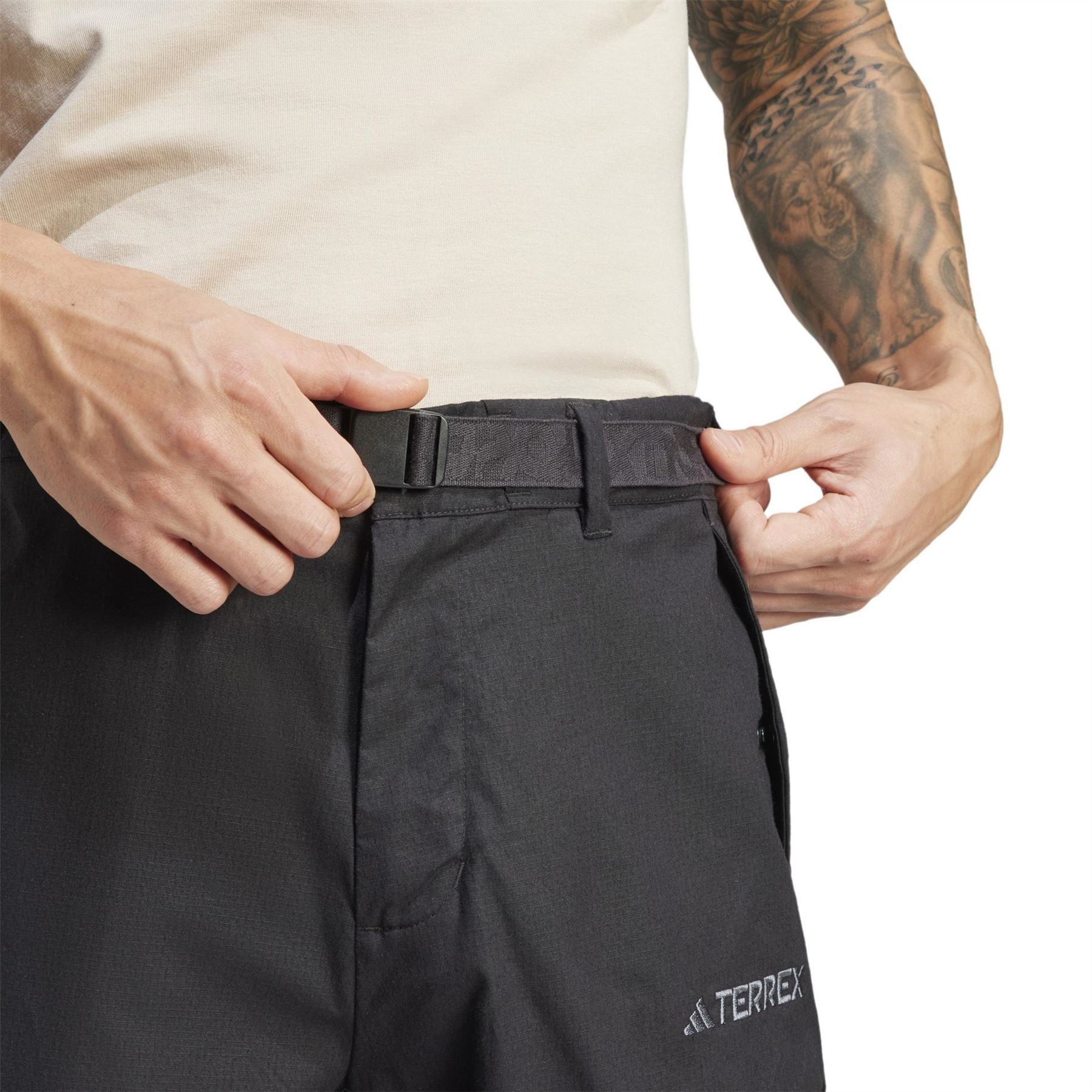adidas Xploric Solid Patterned Straight Pants