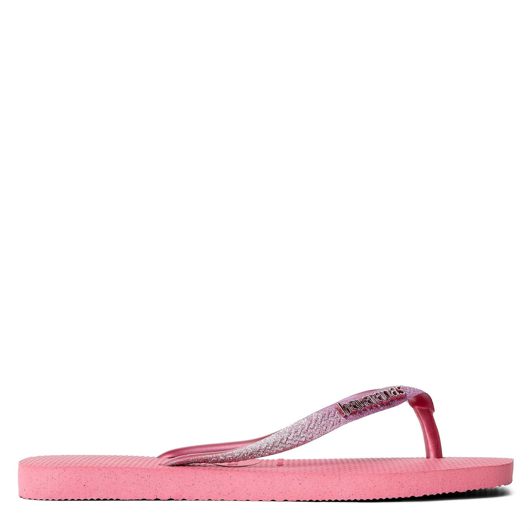 Havaianas Kids Square Glitter Velvet Rose Flip Flops