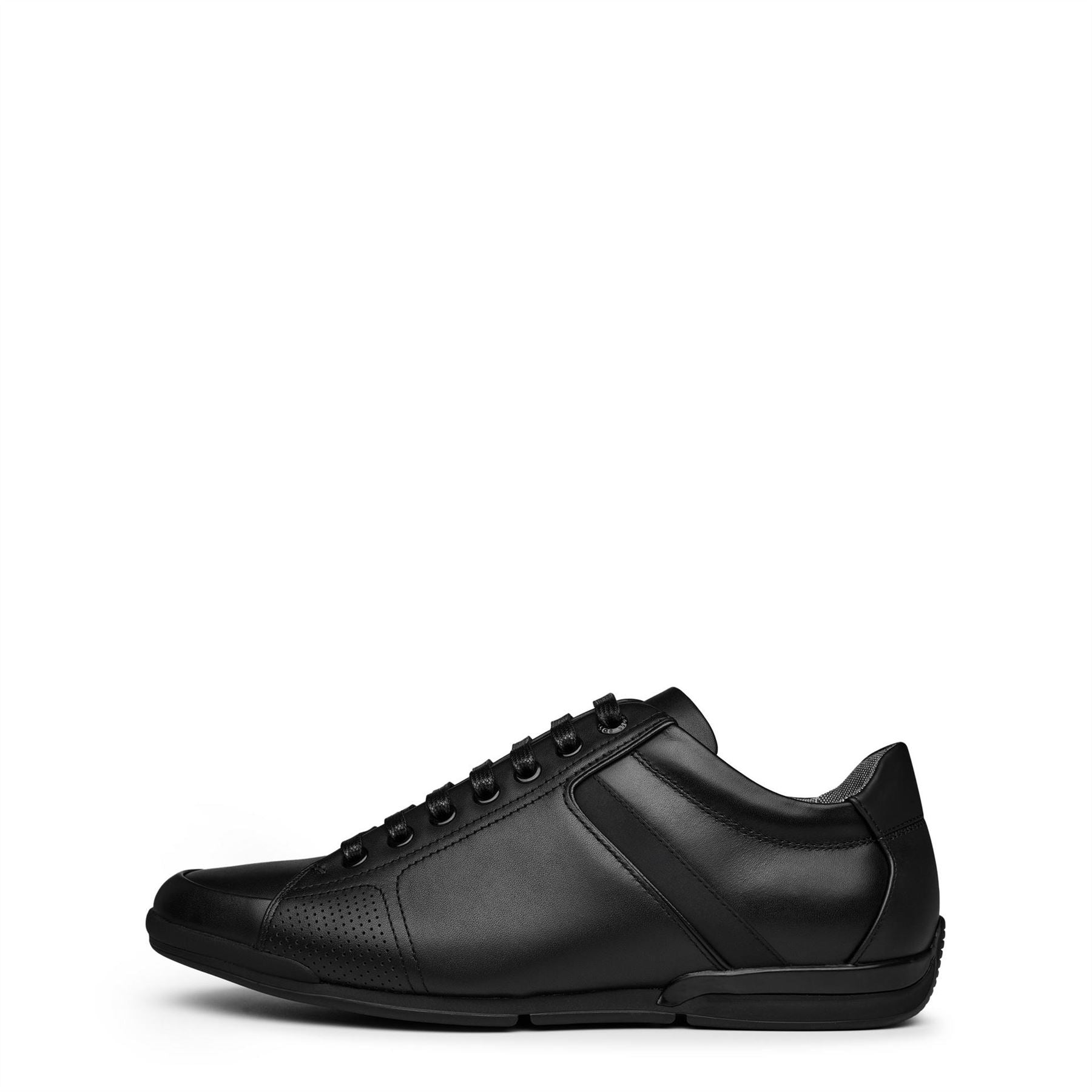 Boss Saturn Smooth Low Top Premium Leather Trainers