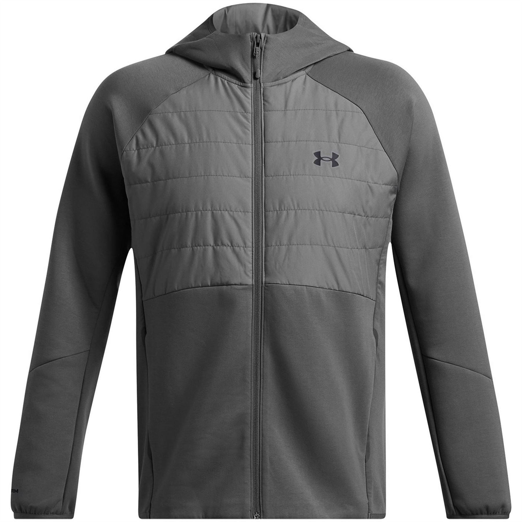 Under Armour Solid Patterned Hooded Ribbed Cuff Softshell Jacket