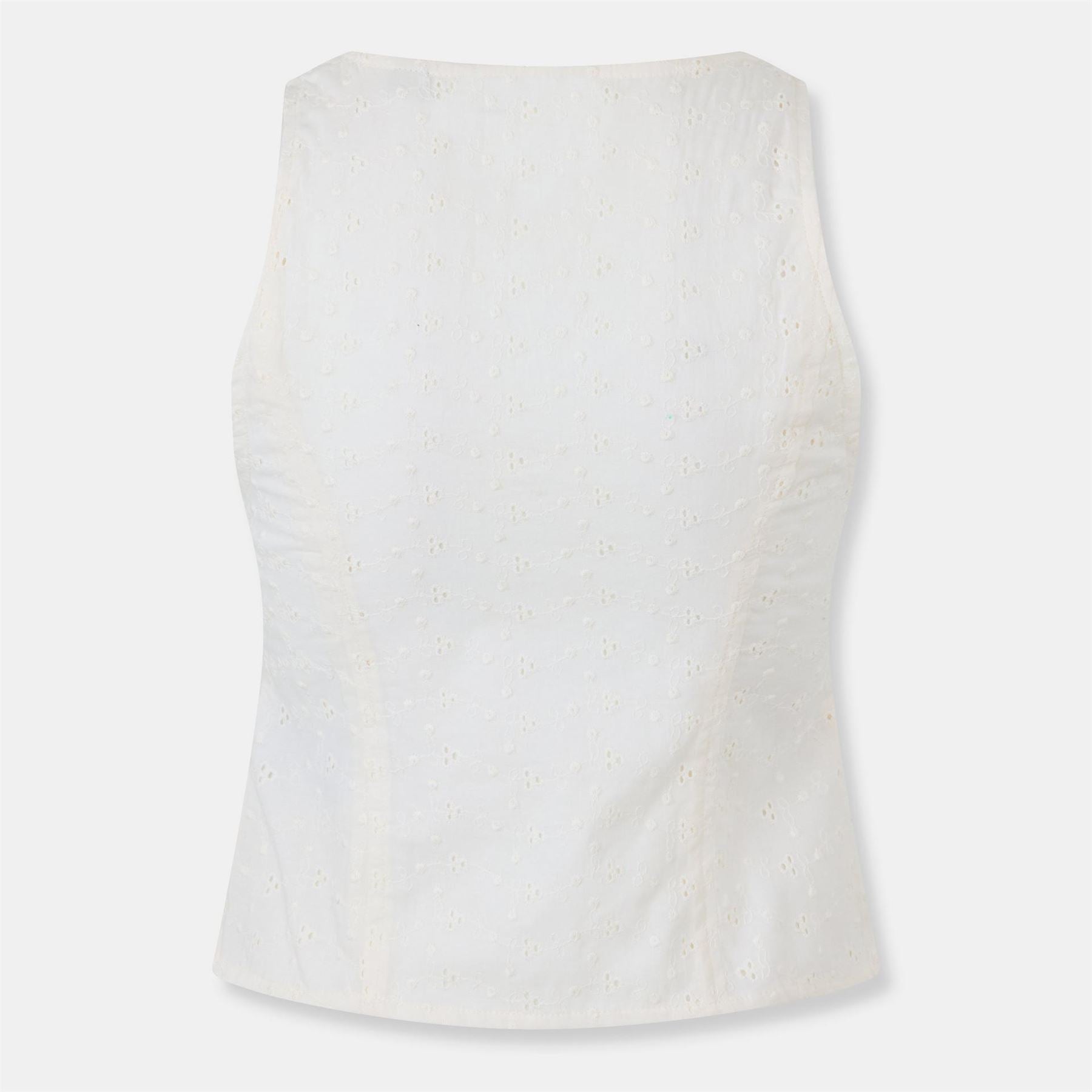 Jack Wills Broderie Corset Top
