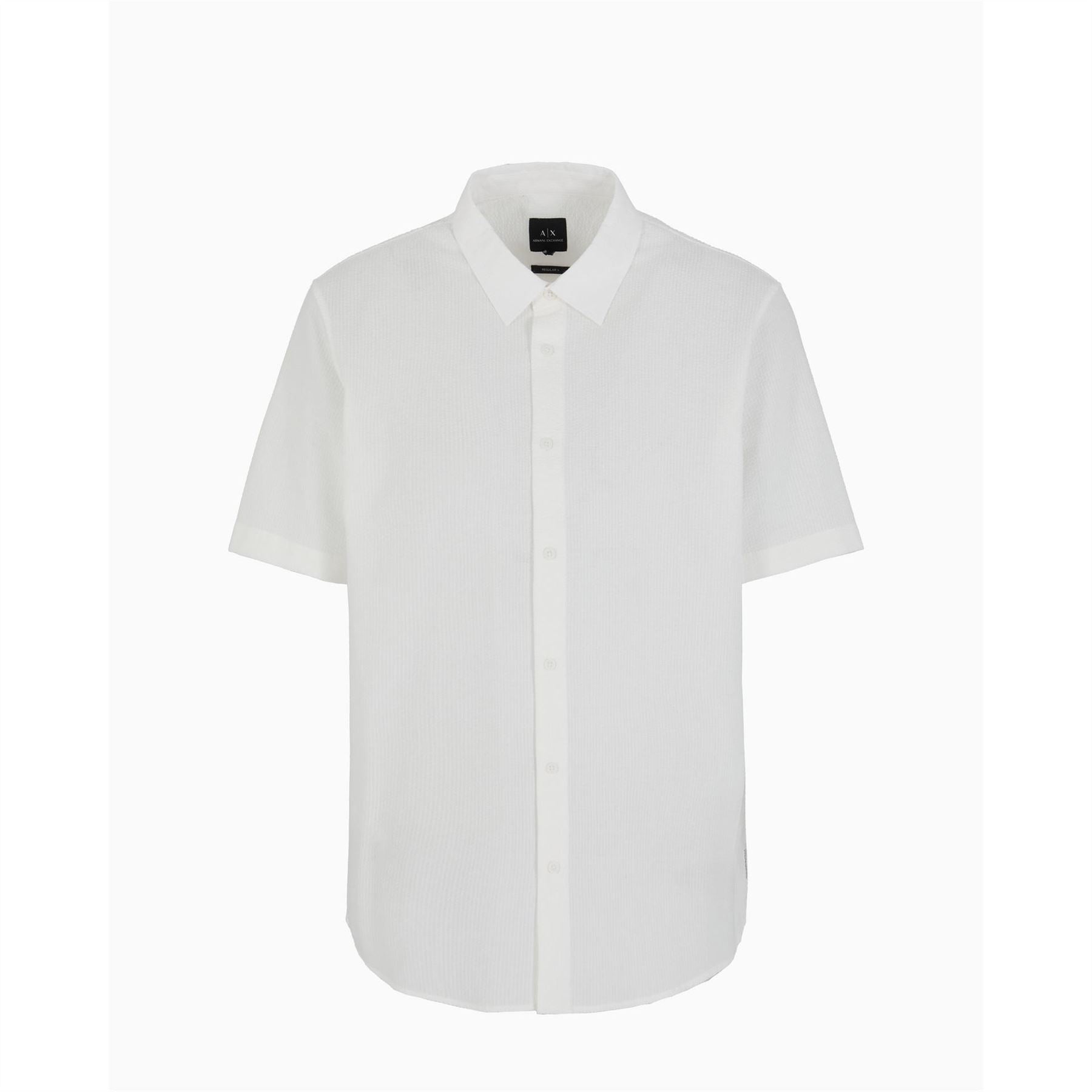 Armani Exchange Exchange Regular Fit Point Collar Dress Shirt