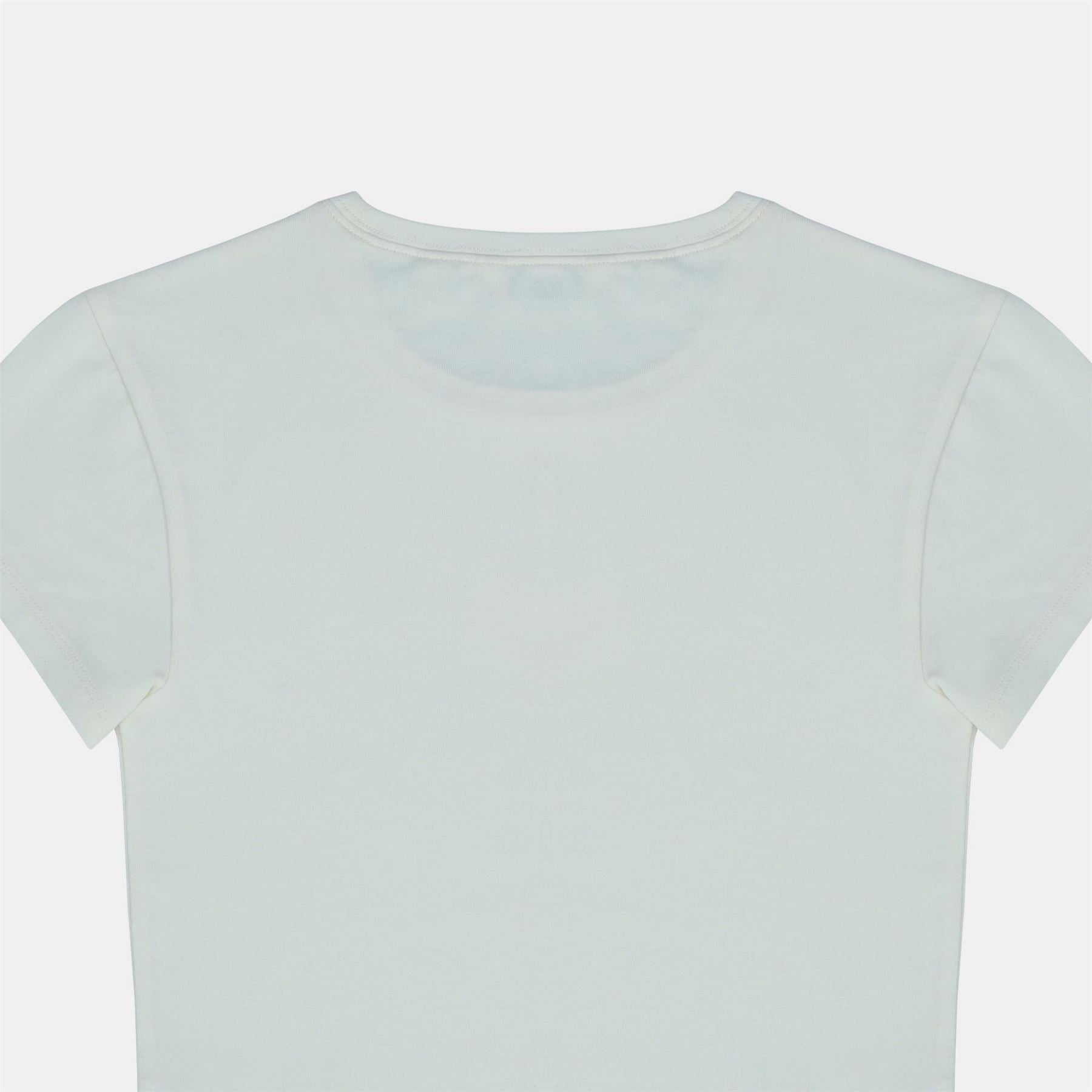 Jack Wills Graphic Cotton Short Sleeve Crew Neck Print Crop Top