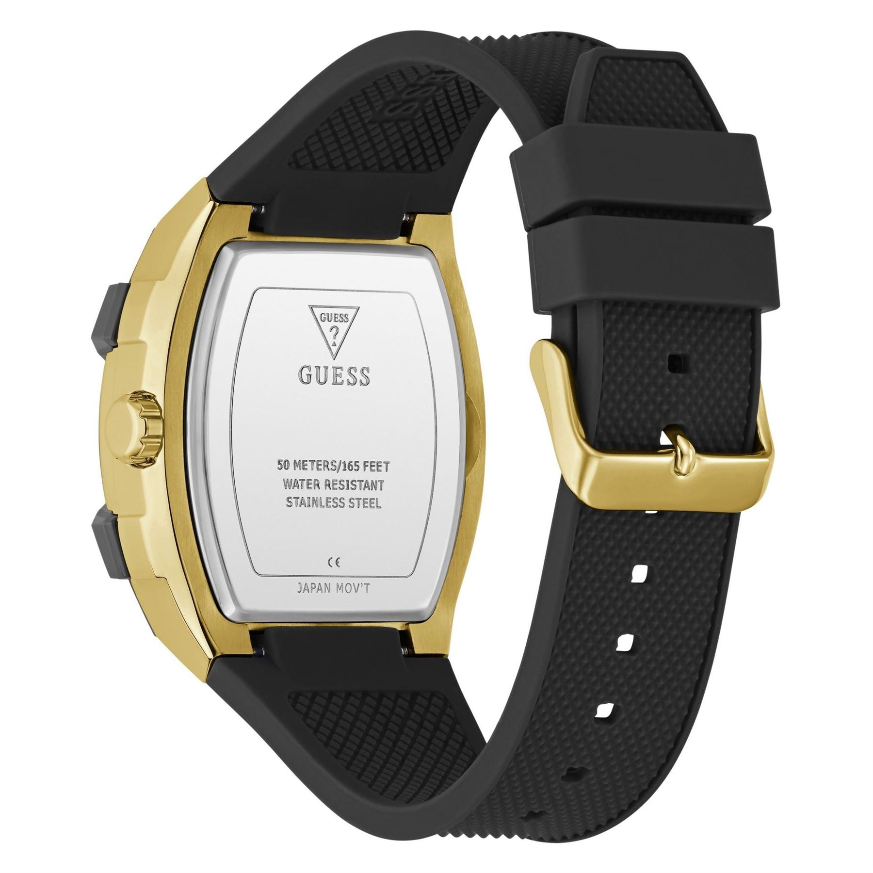 Guess Phoenix Rubber Single Wrap Strap Analogue Fashion Watch