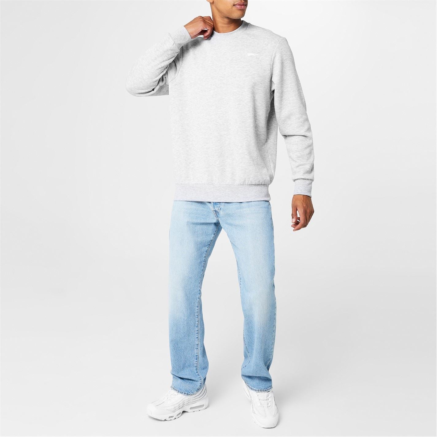 Slazenger Mens Fleece Crew Sweater