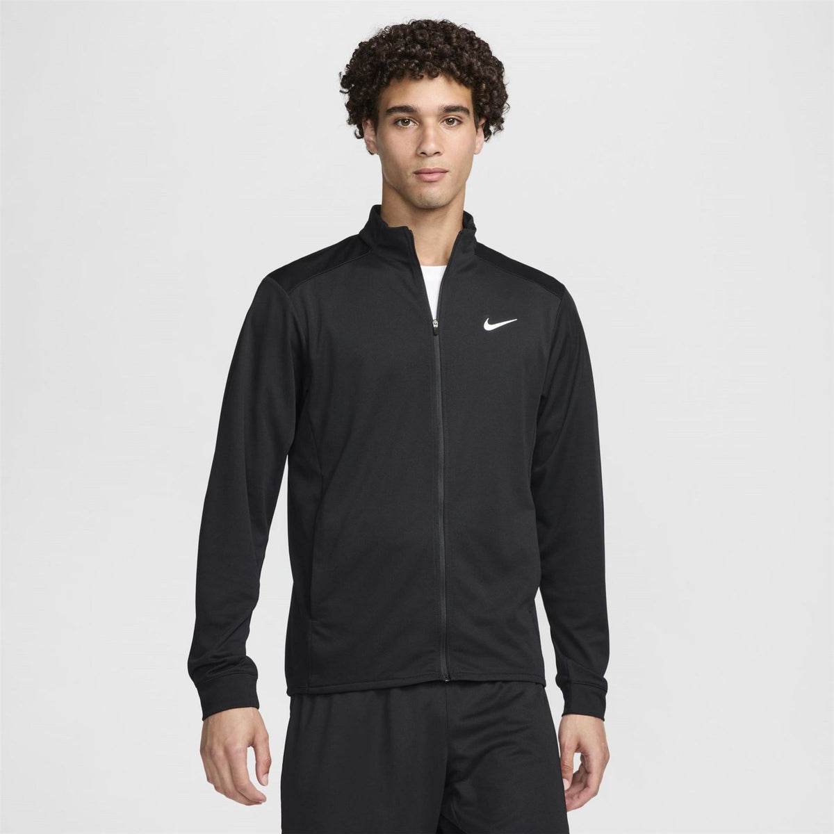 Nike Mock Neck Ribbed Cuff Performance Jacket