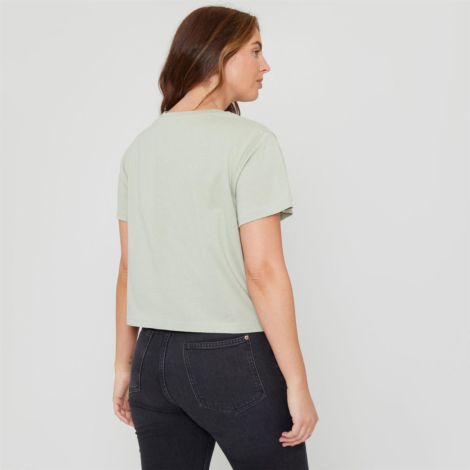 Be You Boxy Fit Cropped Crew Neck T-Shirt