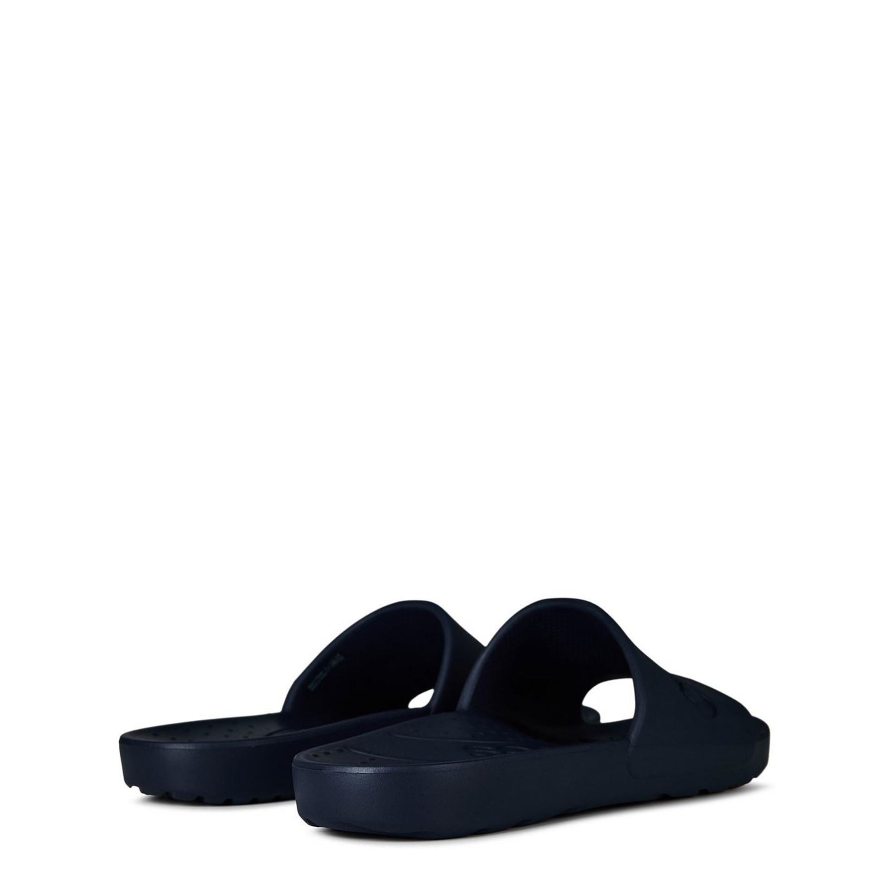 Crocs Logo Print Open Toe Flat Heel Slides