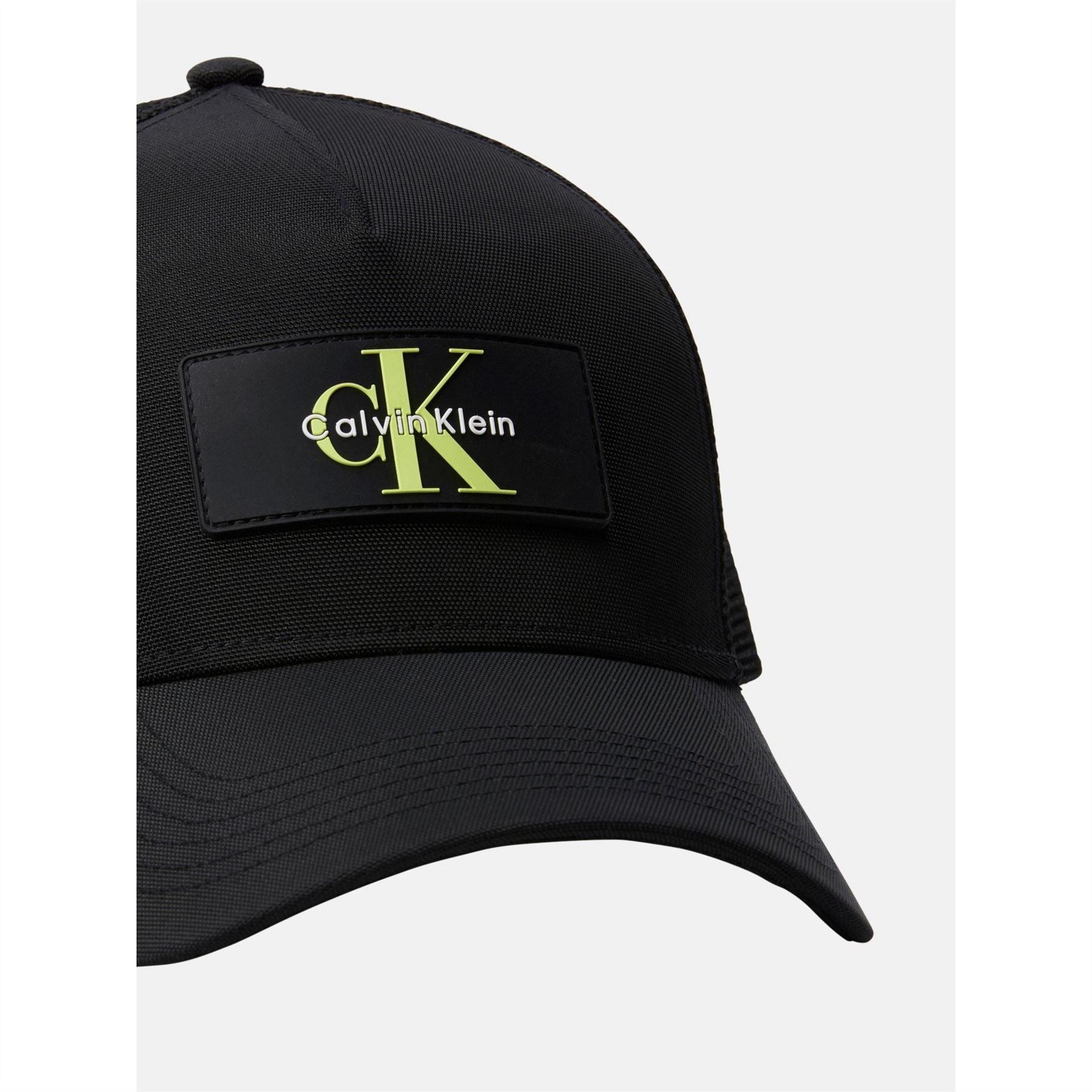 Calvin Klein Jeans Patch Logo Print Adjustable Trucker Cap