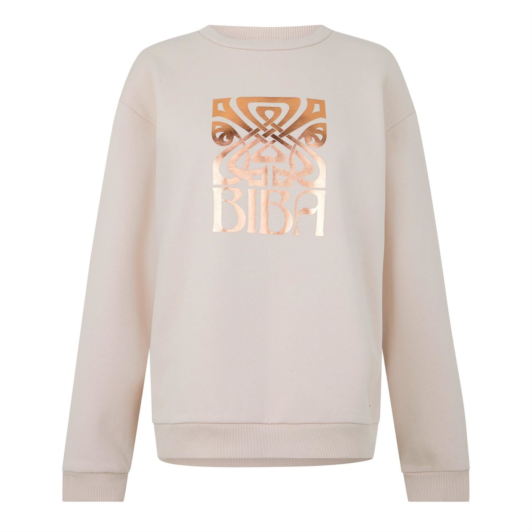 Biba Relaxed Fit Graphic Crew Neck Sweatshirt