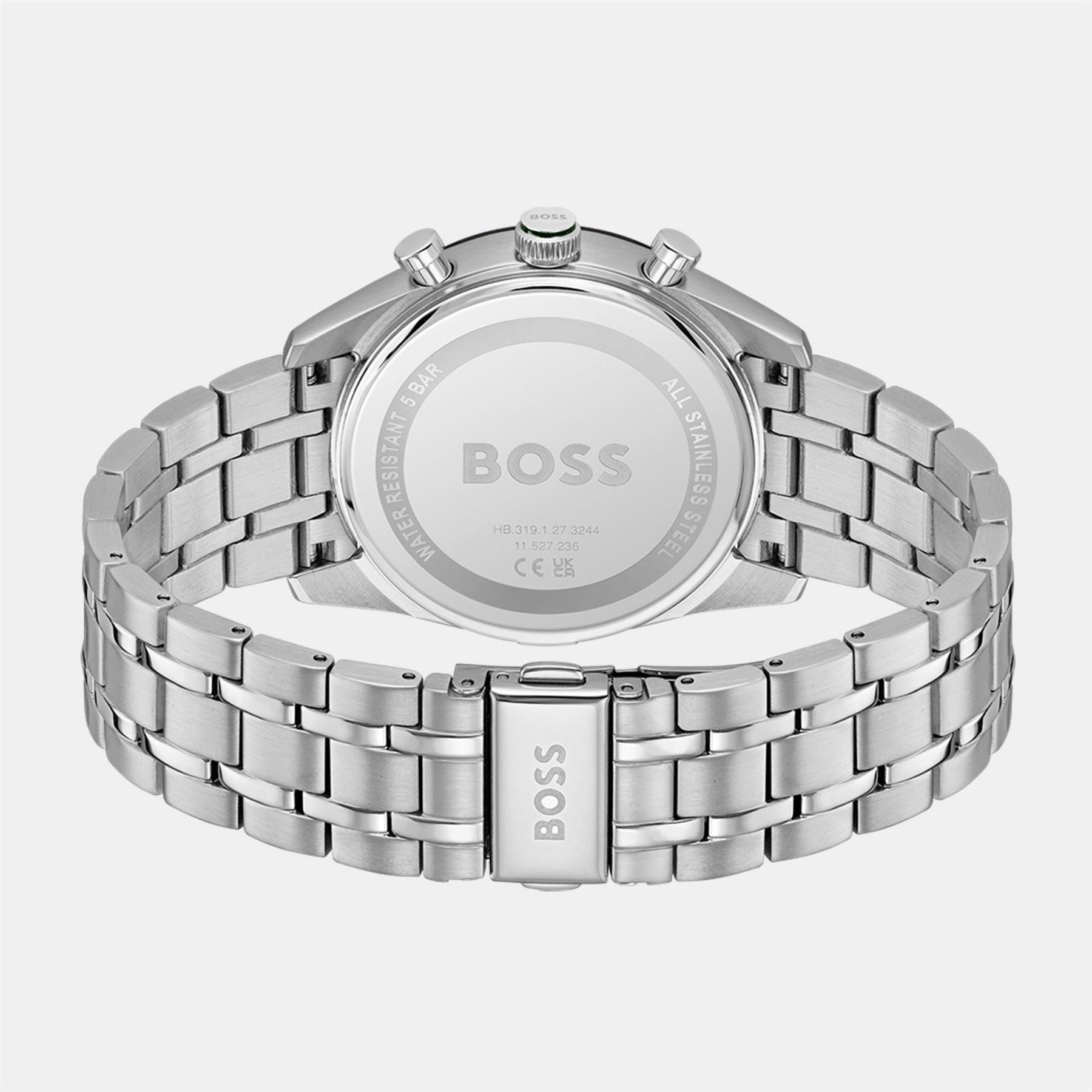Boss Tourmaster Racing Steel Bracelet Analogue Watch