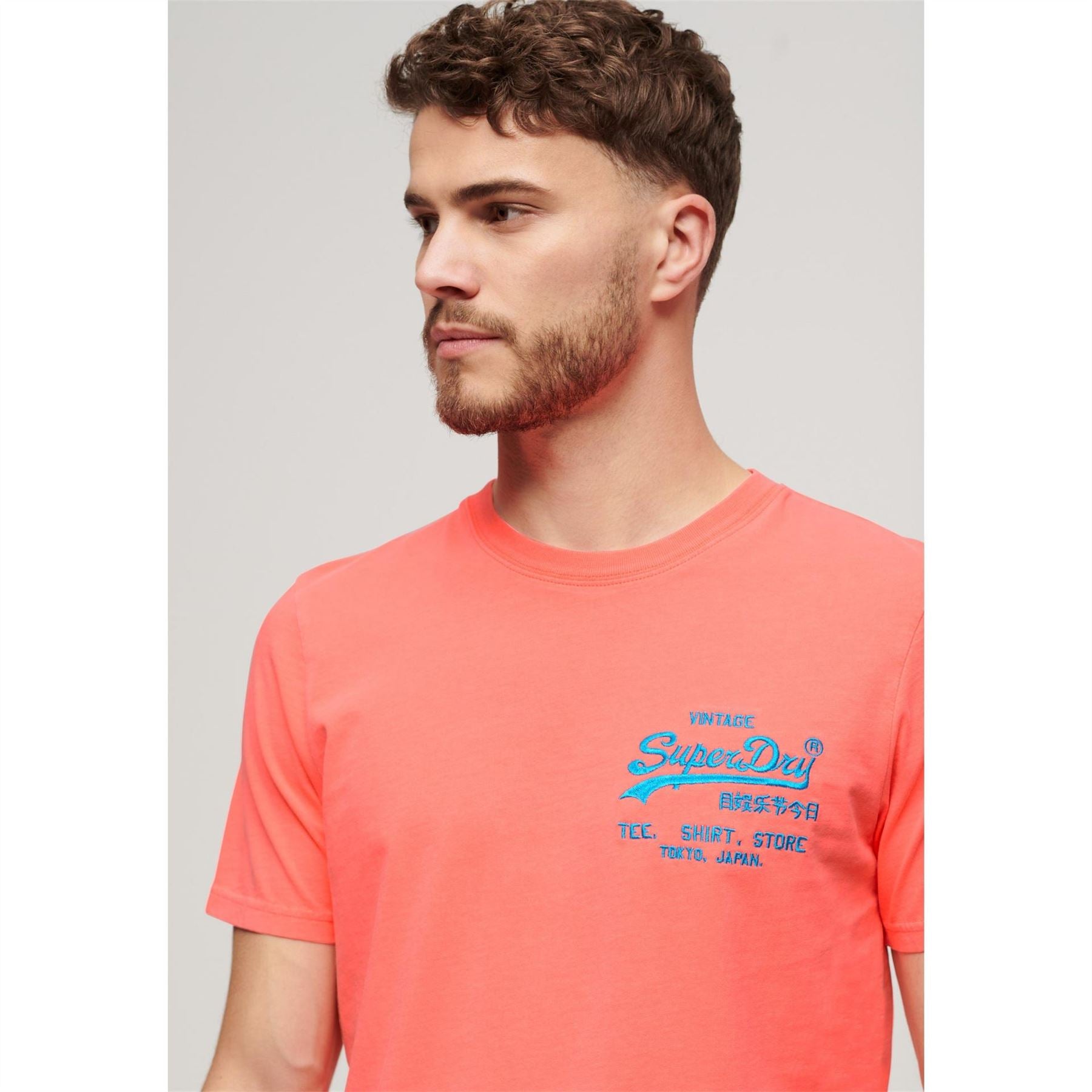 Superdry Neon Vintage Logo Regular Fit T-Shirt