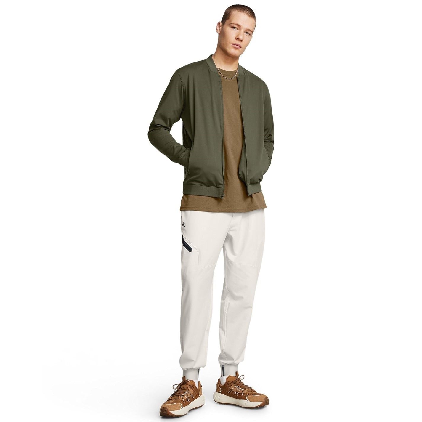 Under Armour Meridian Bomber Four Way Stretch Moisture Wicking Performance Training Jacket