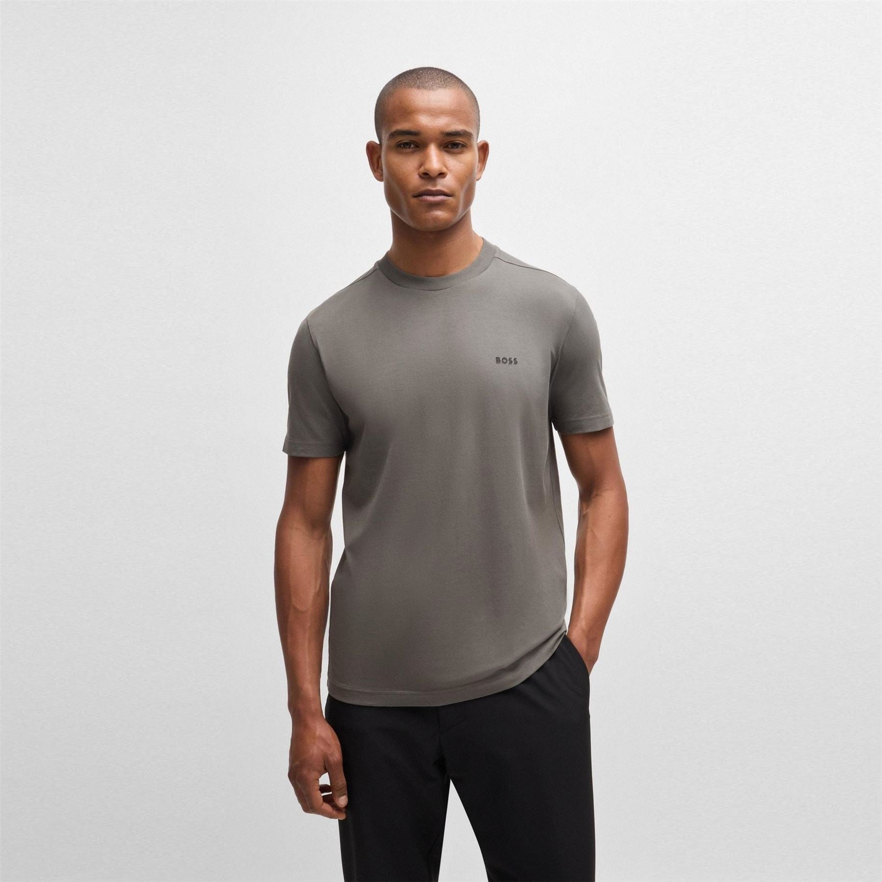 Boss BOSS GREEN T Shirt with Logo Design Stretch Cotton