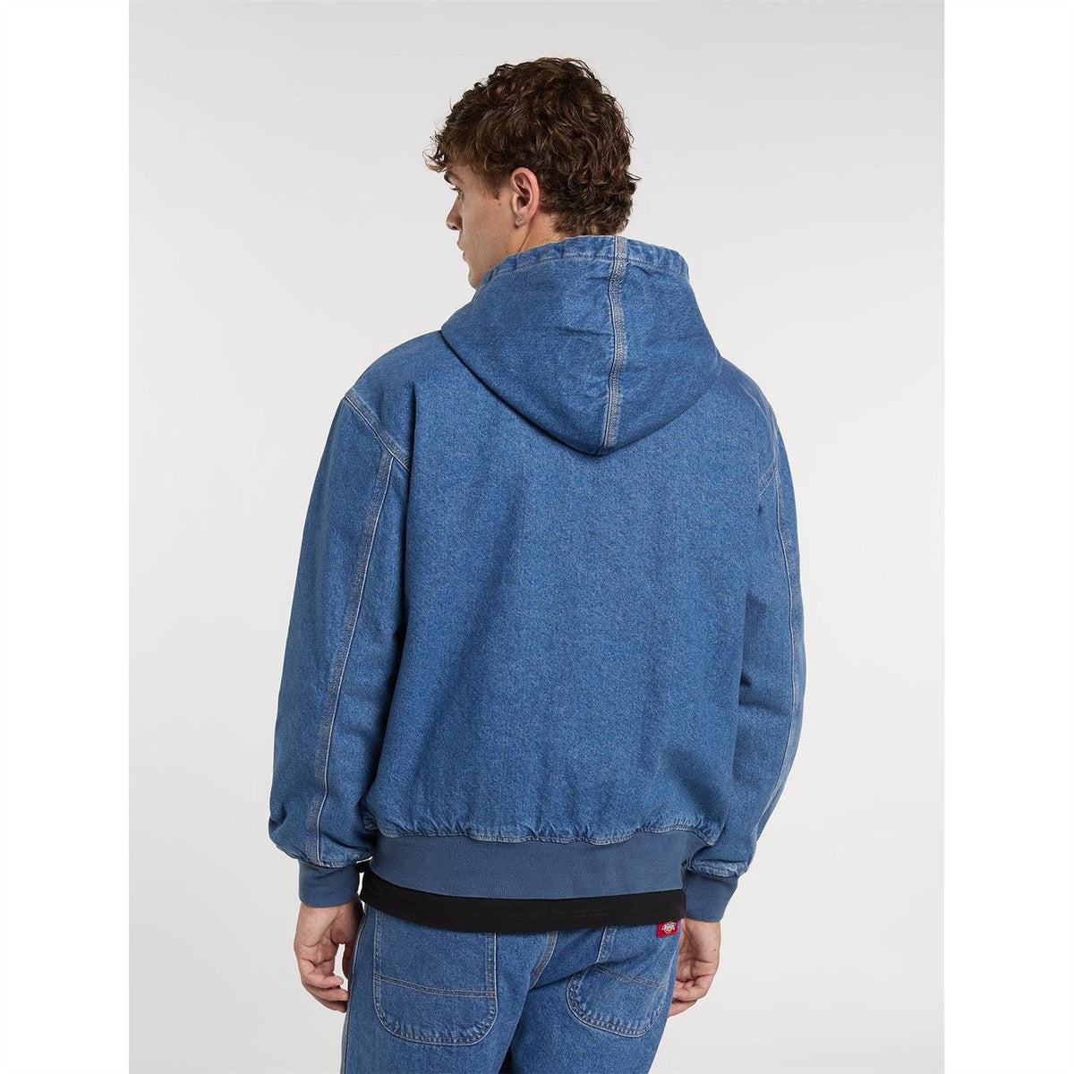 Dickies Mens Denim Hood Bomber