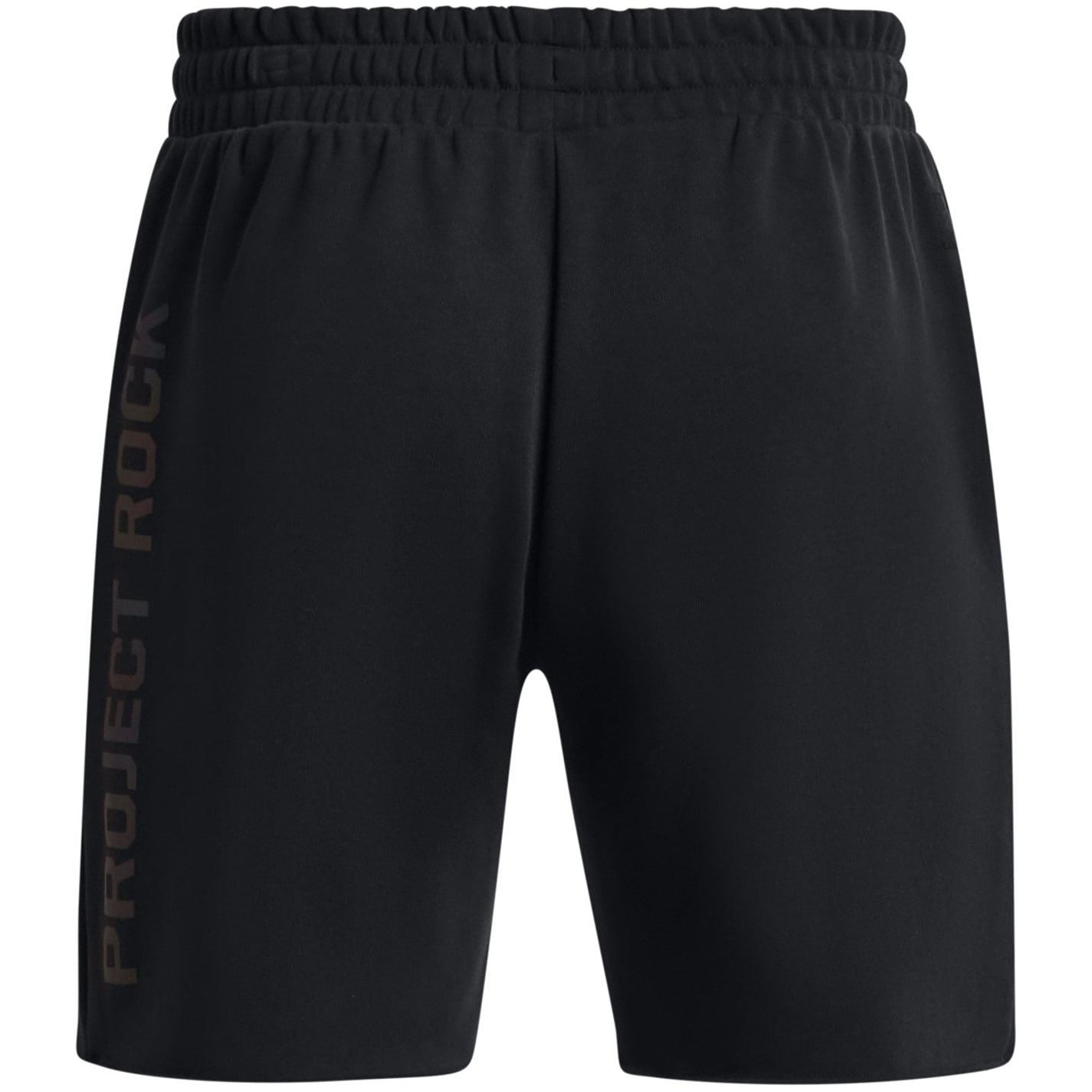 Under Armour Project Rock Terry Fitness Shorts with Elasticated Waistband