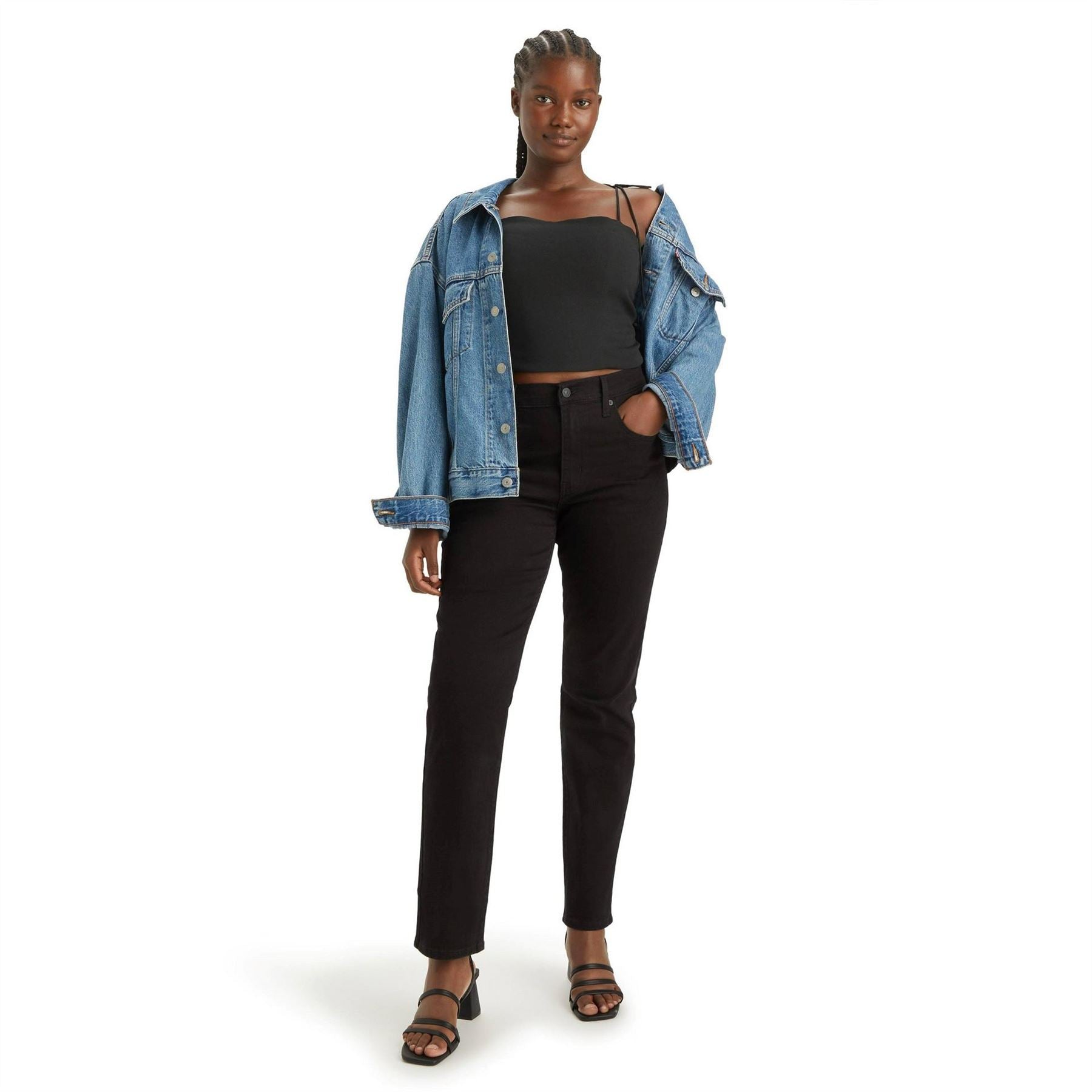 Levis High Rise Straight Jeans