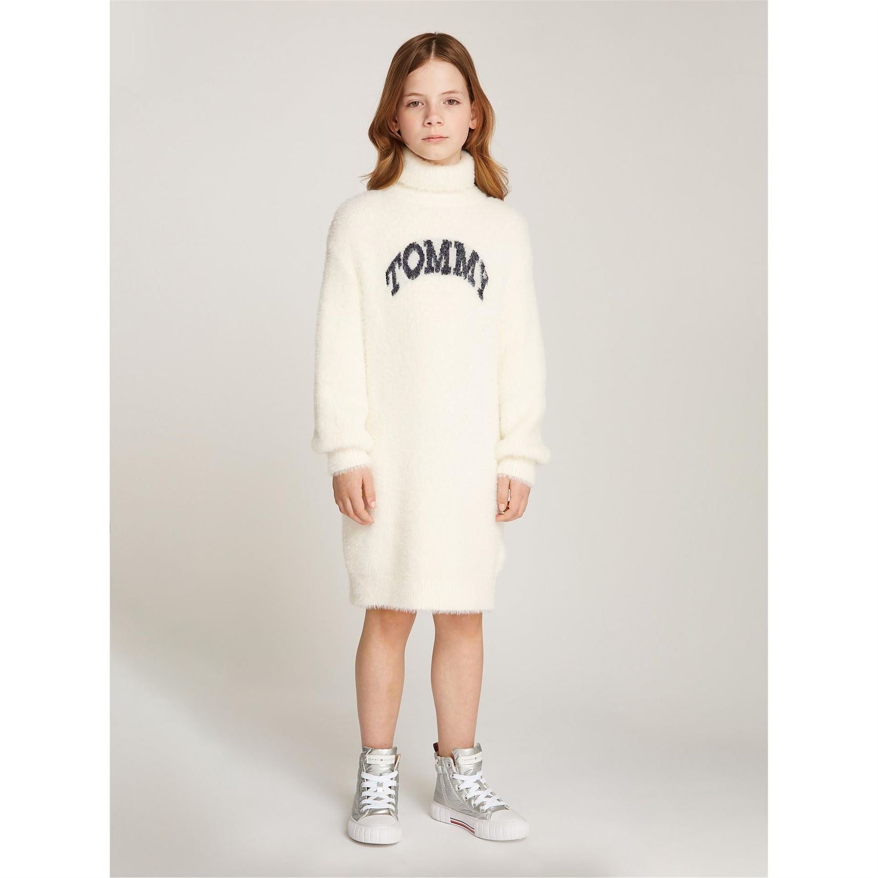 Tommy Hilfiger Fluffy Jumper Dress Juniors