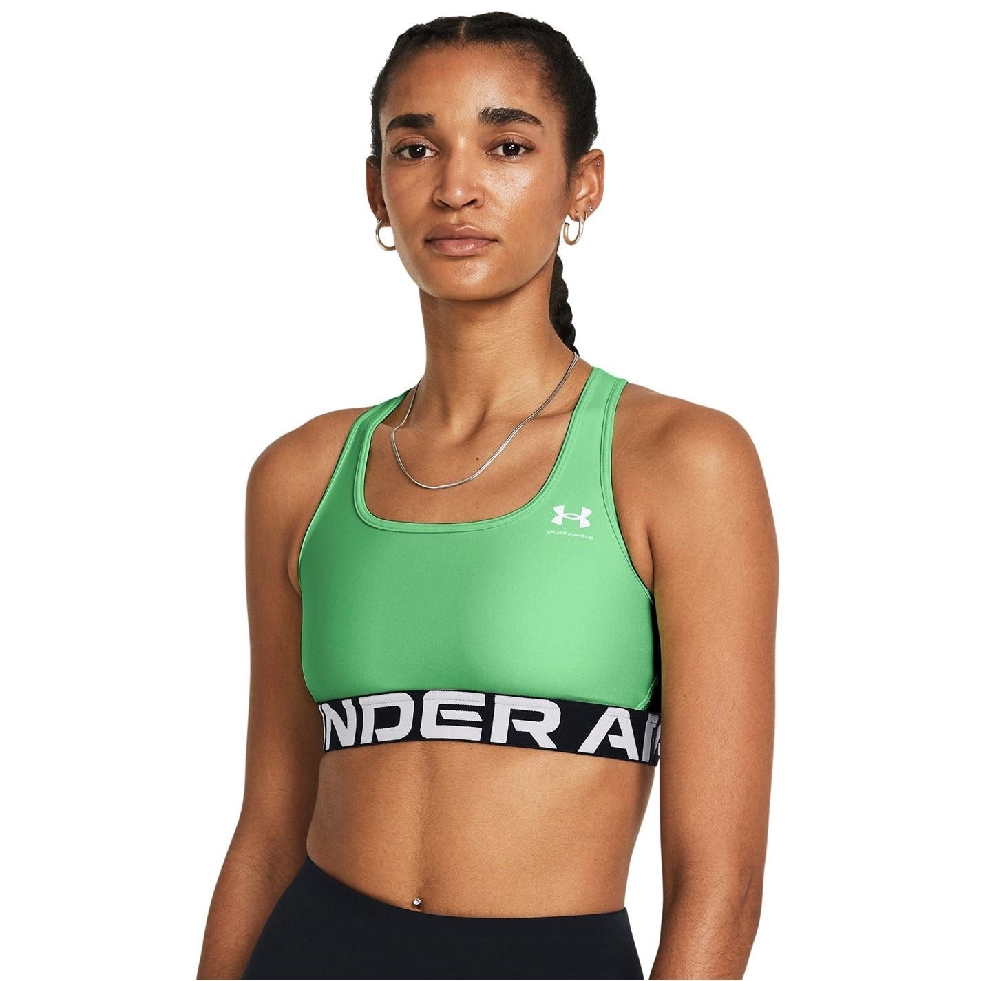 Under Armour Womens Armour Heatgear® Armour Mid Branded Sports Bra