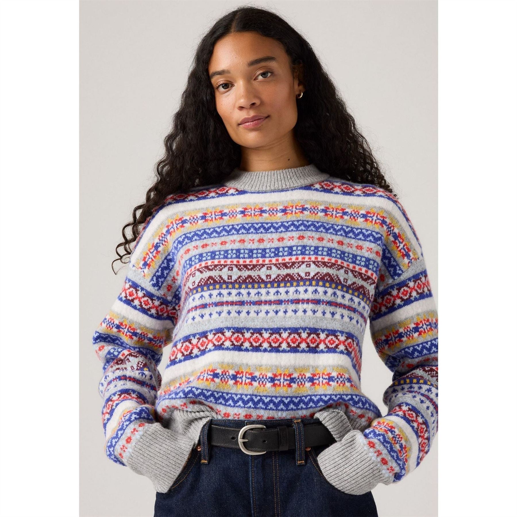 Levis Ines Crew Neck Long Sleeve Regular Fit Sweater