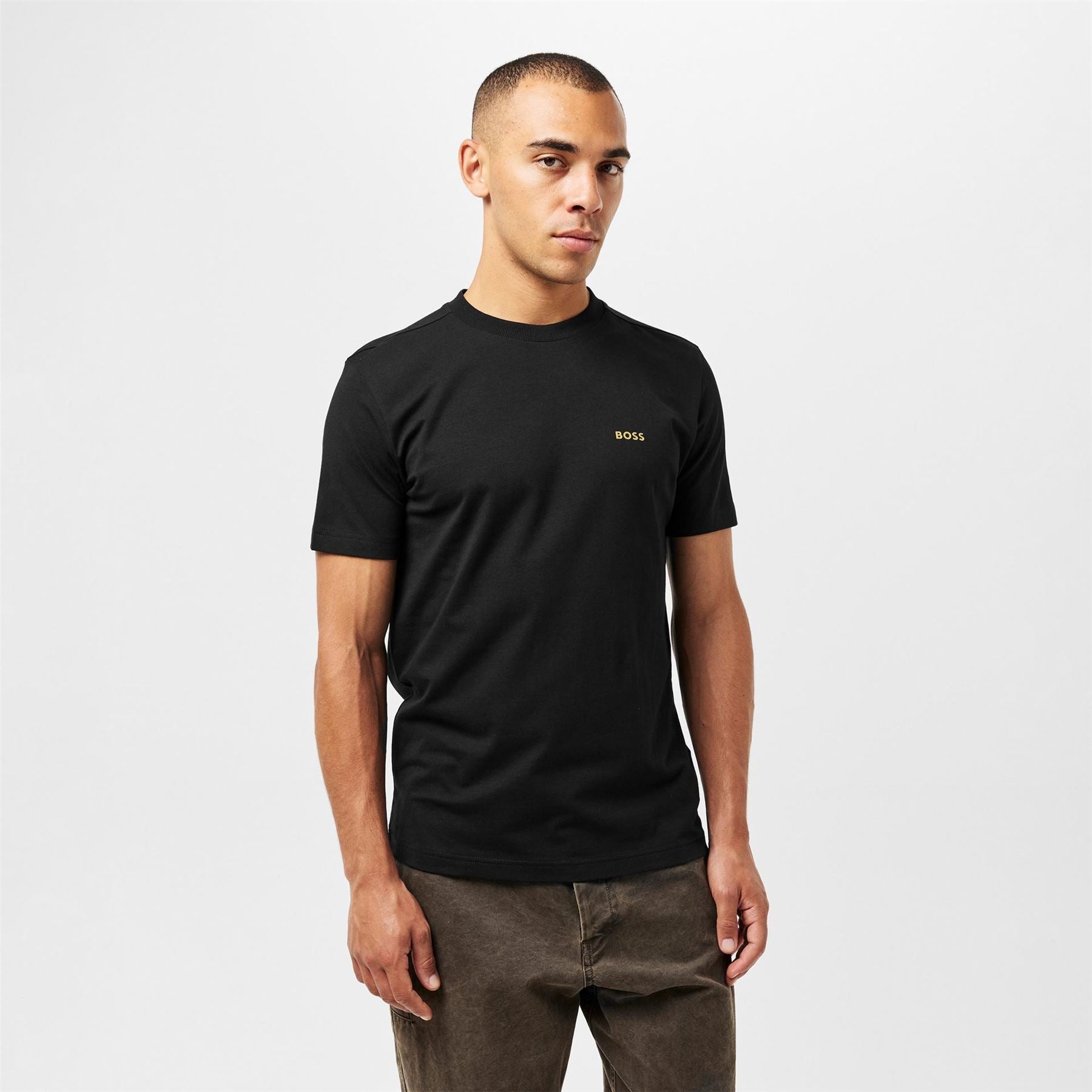 Boss BOSS GREEN T Shirt with Logo Design Stretch Cotton