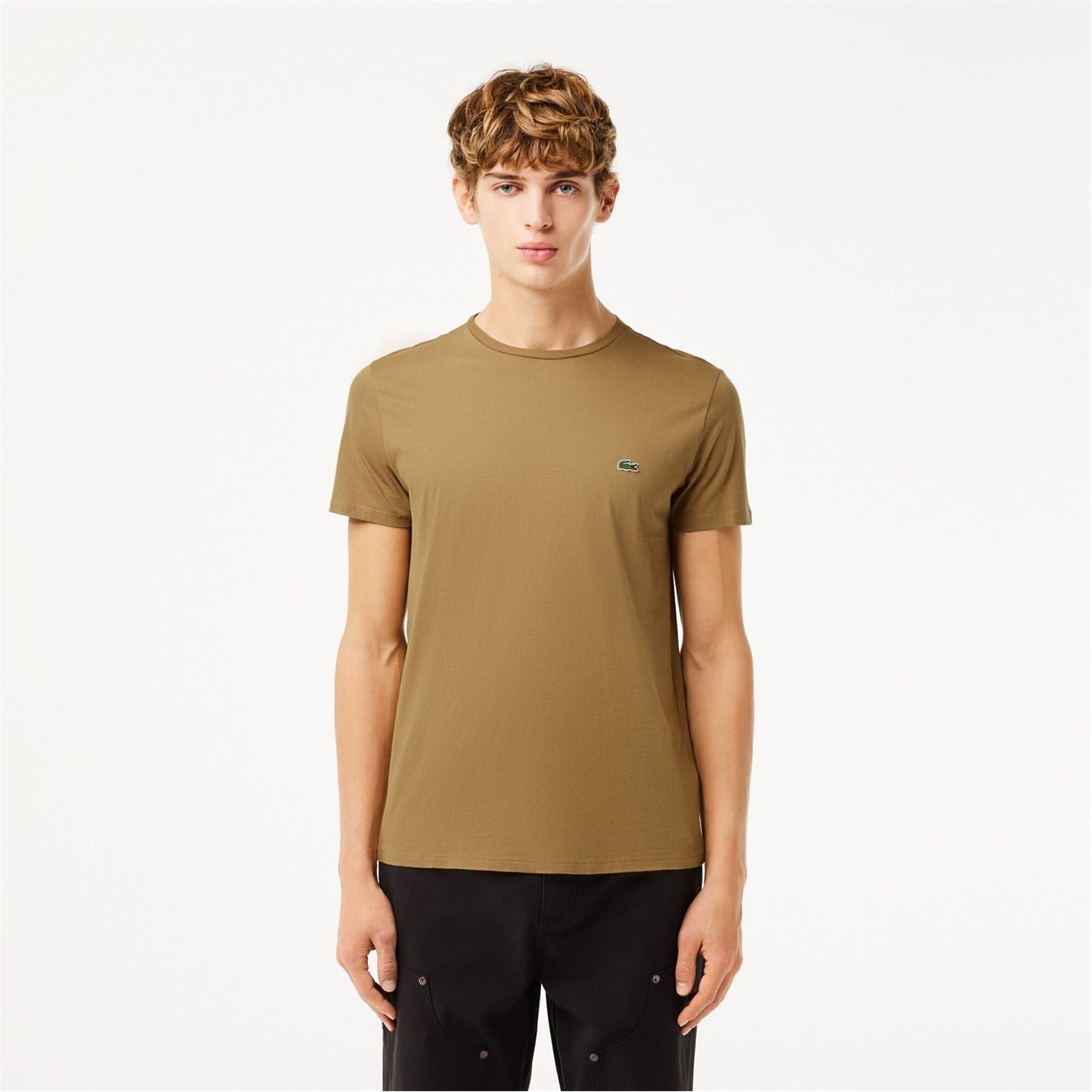 Lacoste Crocodile Logo Crew Neck Short Sleeve Jersey T-Shirt