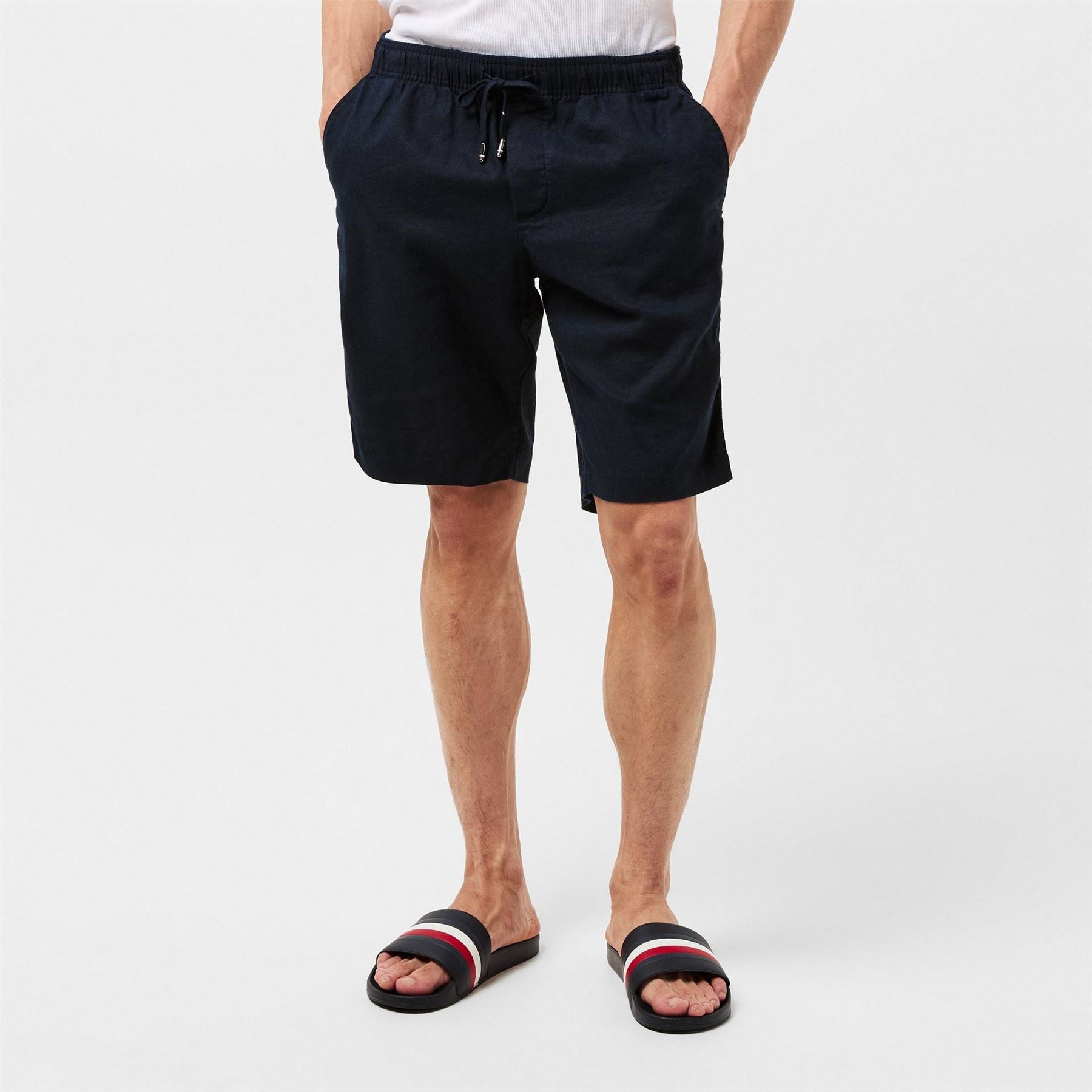 Tommy Hilfiger Harlem Linen Relaxed Fit Woven Tracksuit Shorts