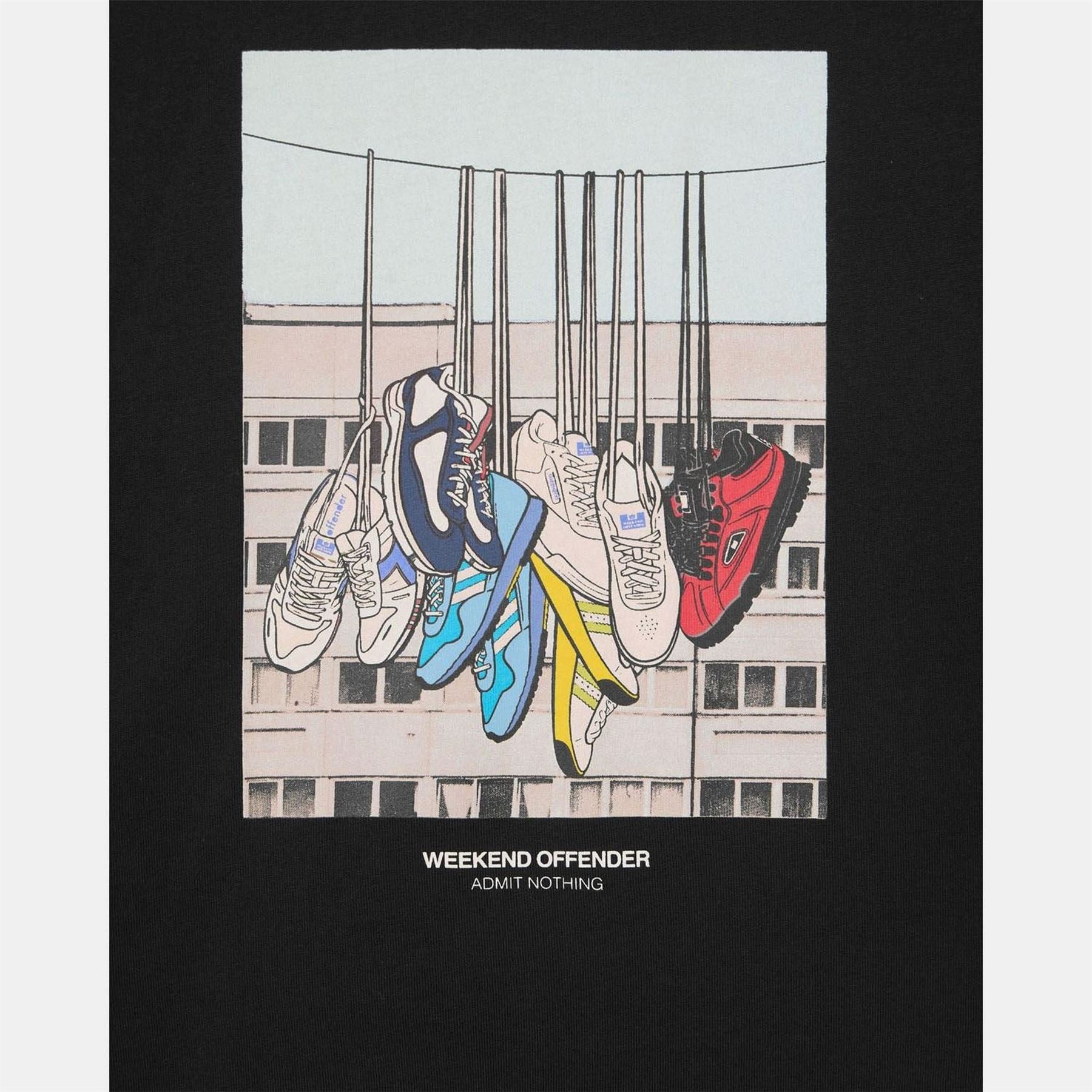 Weekend Offender Lines Graphic T-Shirt