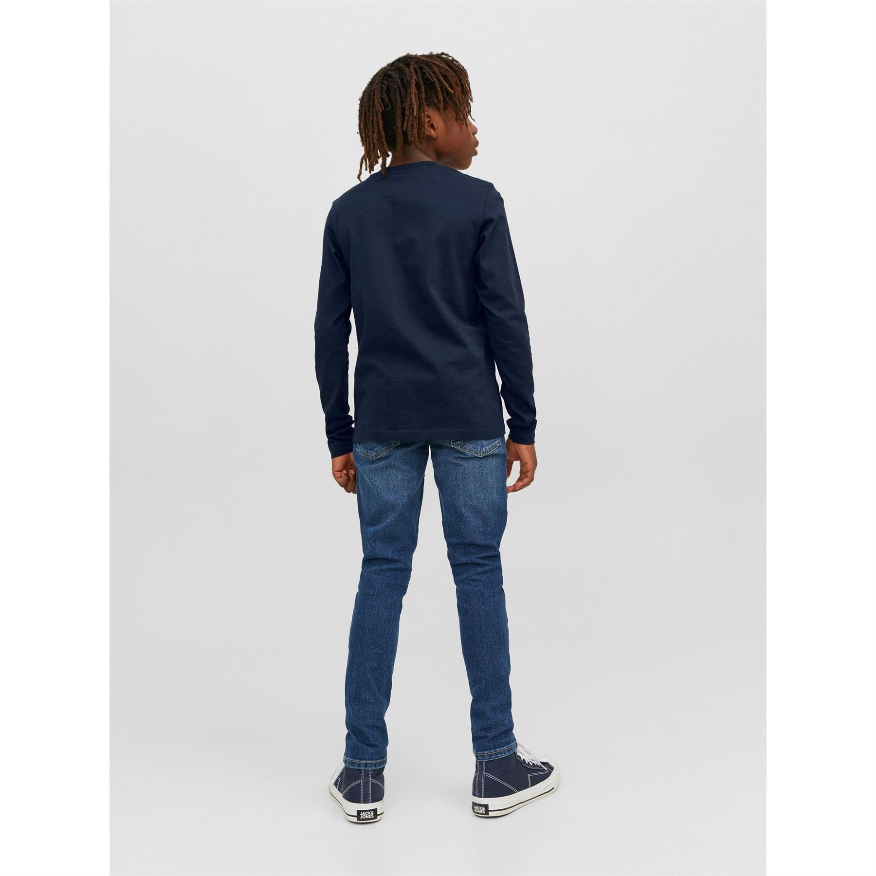 Jack and Jones Junior And Junior Logo Long Sleeve Regular Fit T-Shirt