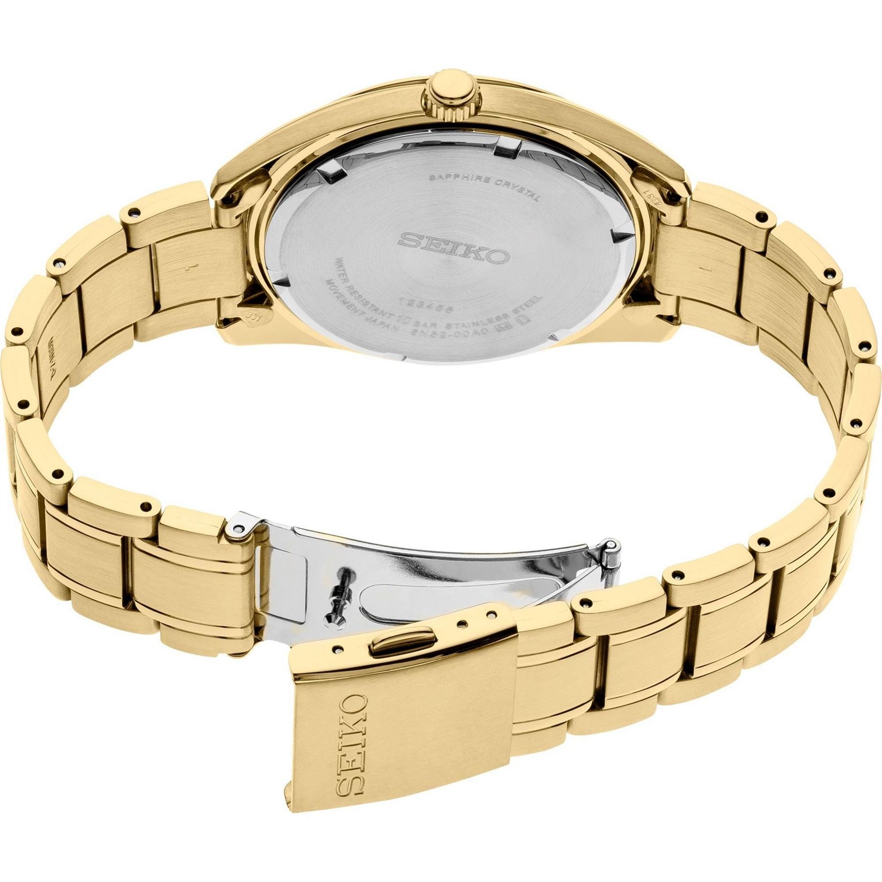 Seiko Date Analogue Titanium Bracelet Strap Watch