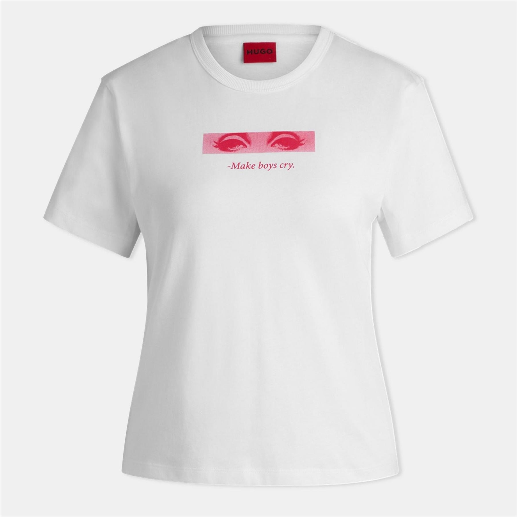 Hugo Regular Fit Crew Neck Lettering T-Shirt