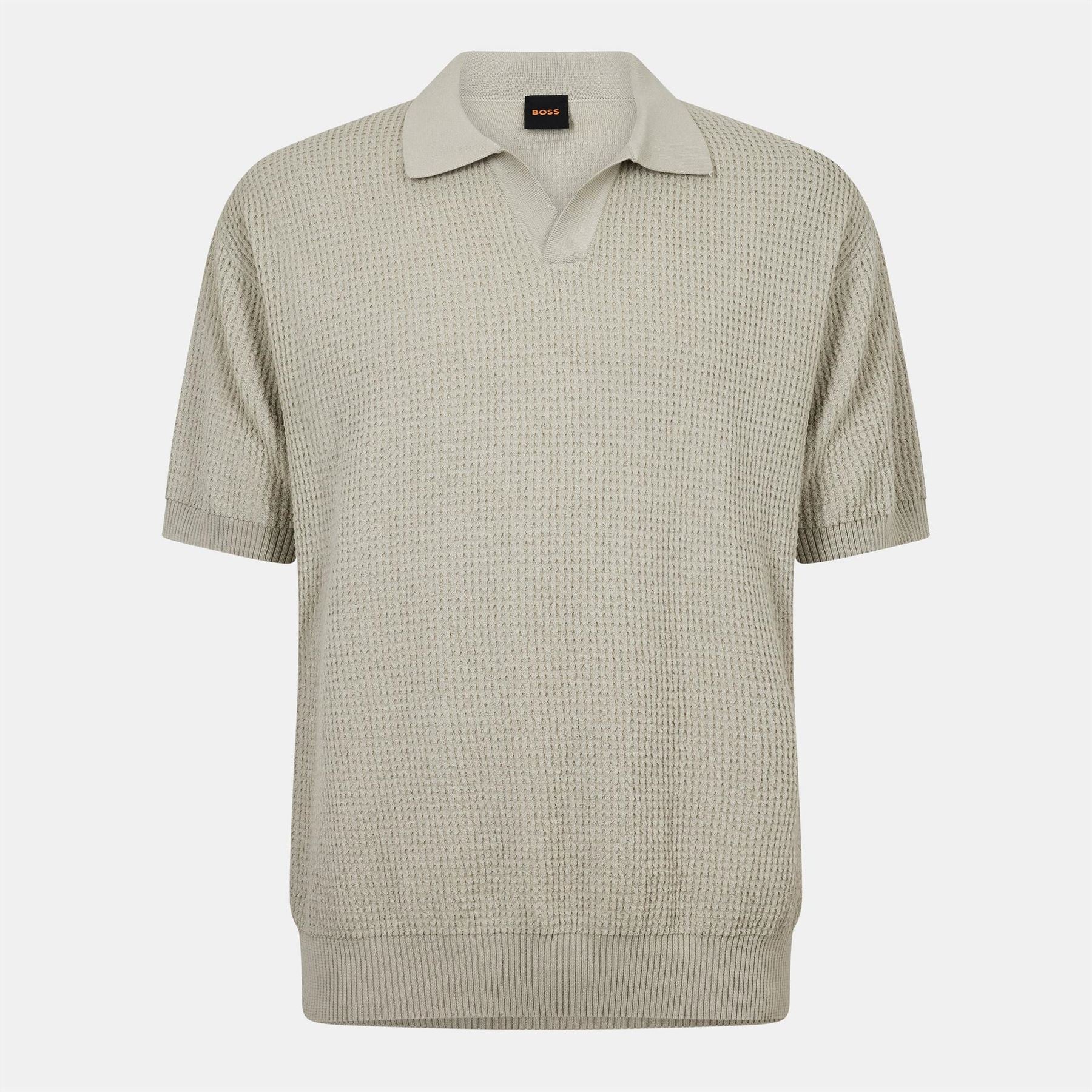 Boss Collared Neck Short Sleeve Sweatshirt