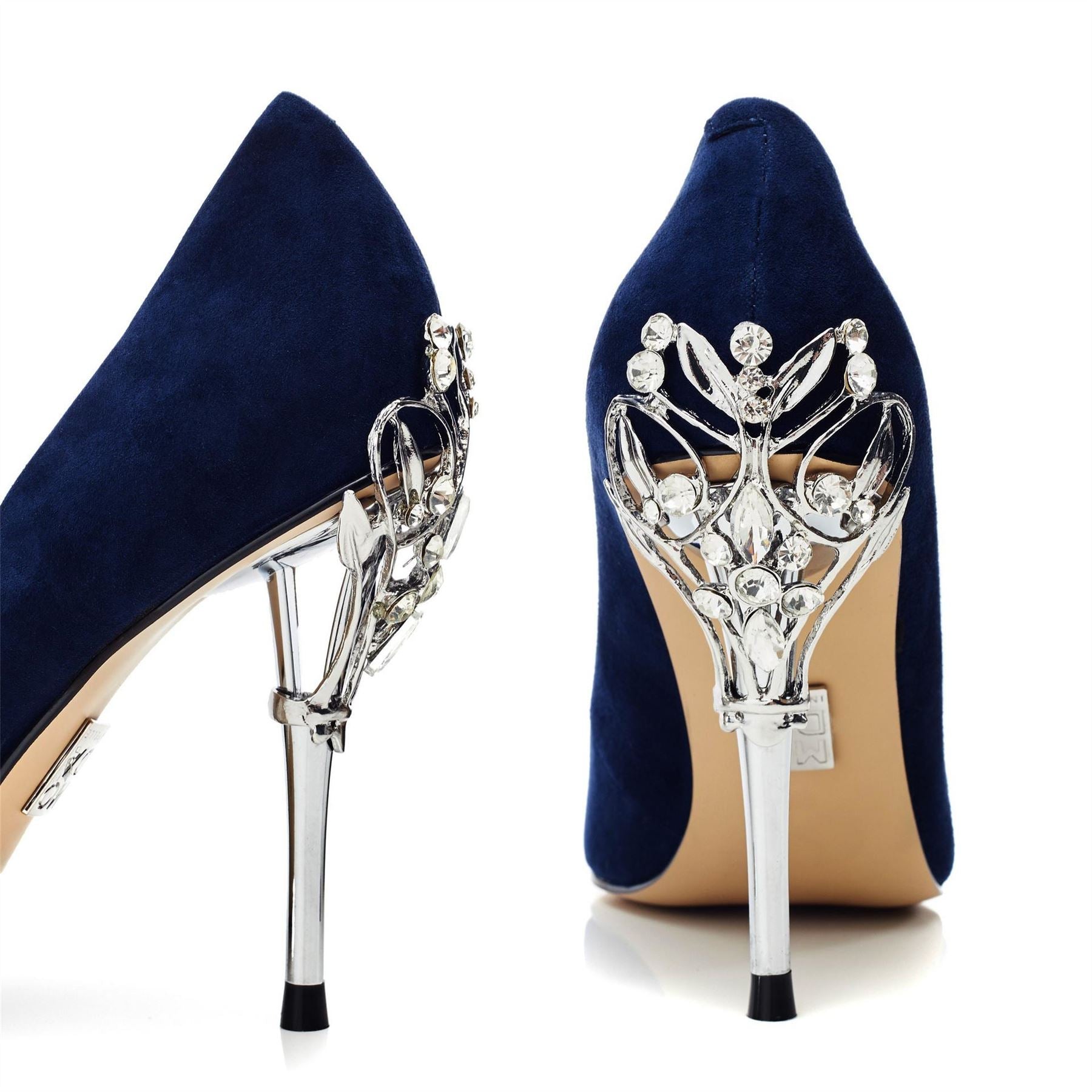 Moda in Pelle Ilari Ivory Leather Stiletto Court Shoes