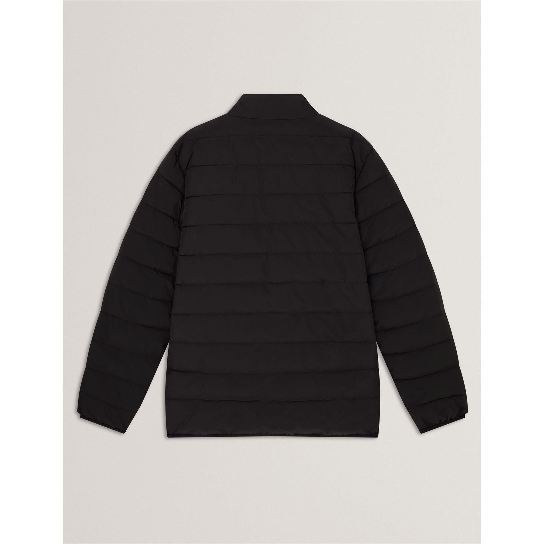 Ted Baker Horizontal Stripe Patterned Puffer Jacket with Zipped Pocket