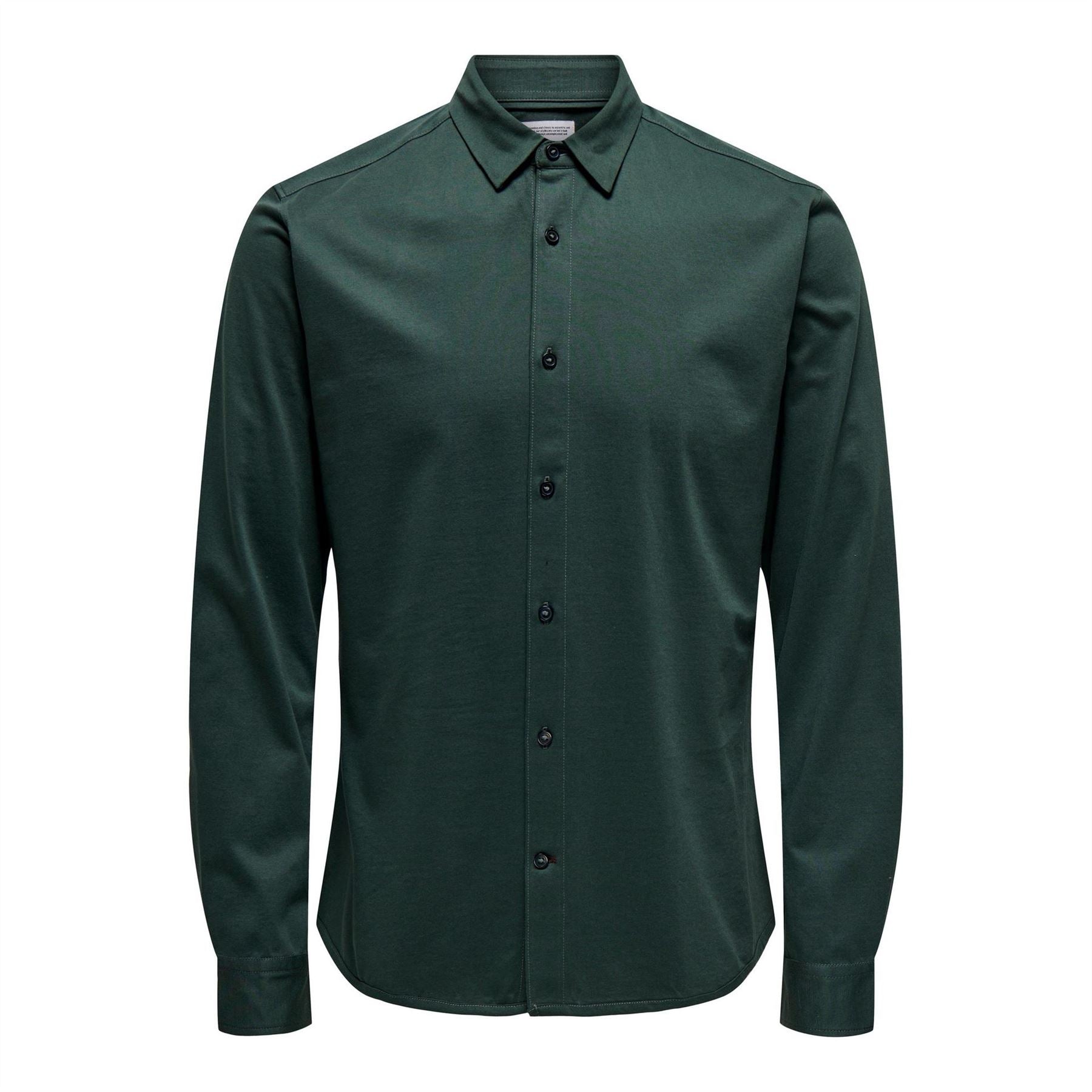 Only Regular Fit Long Sleeve Point Collar Shirt