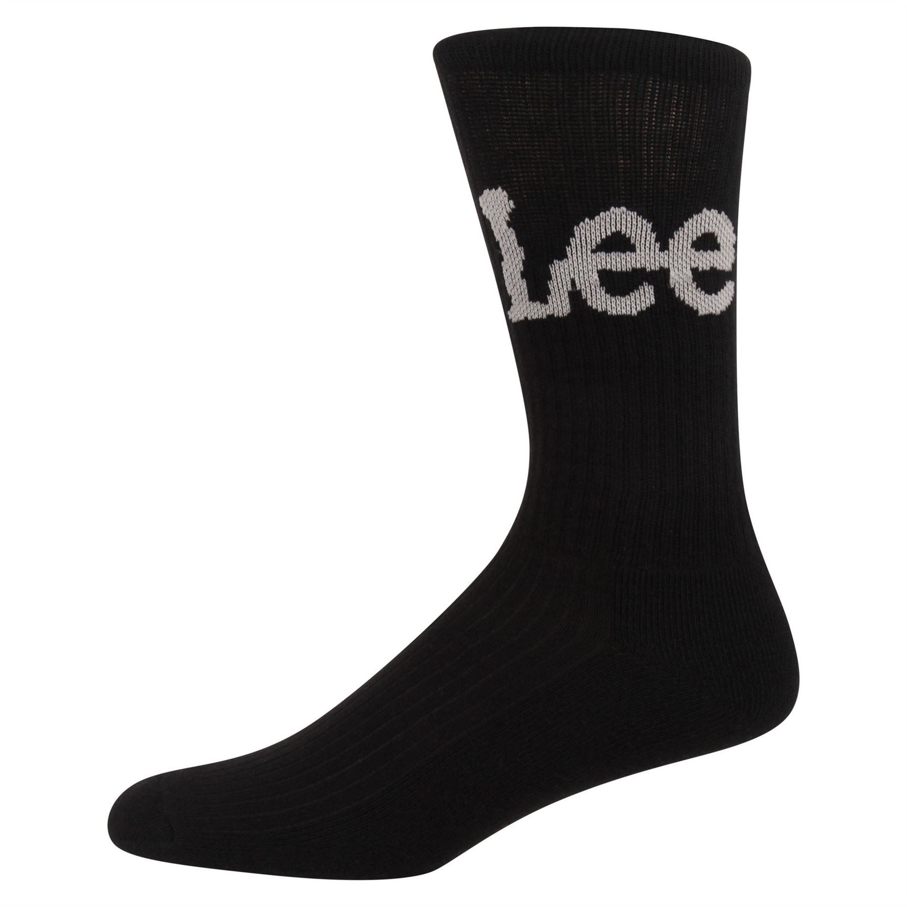 Lee 3 Pack Crorbett Lettering Crew Socks