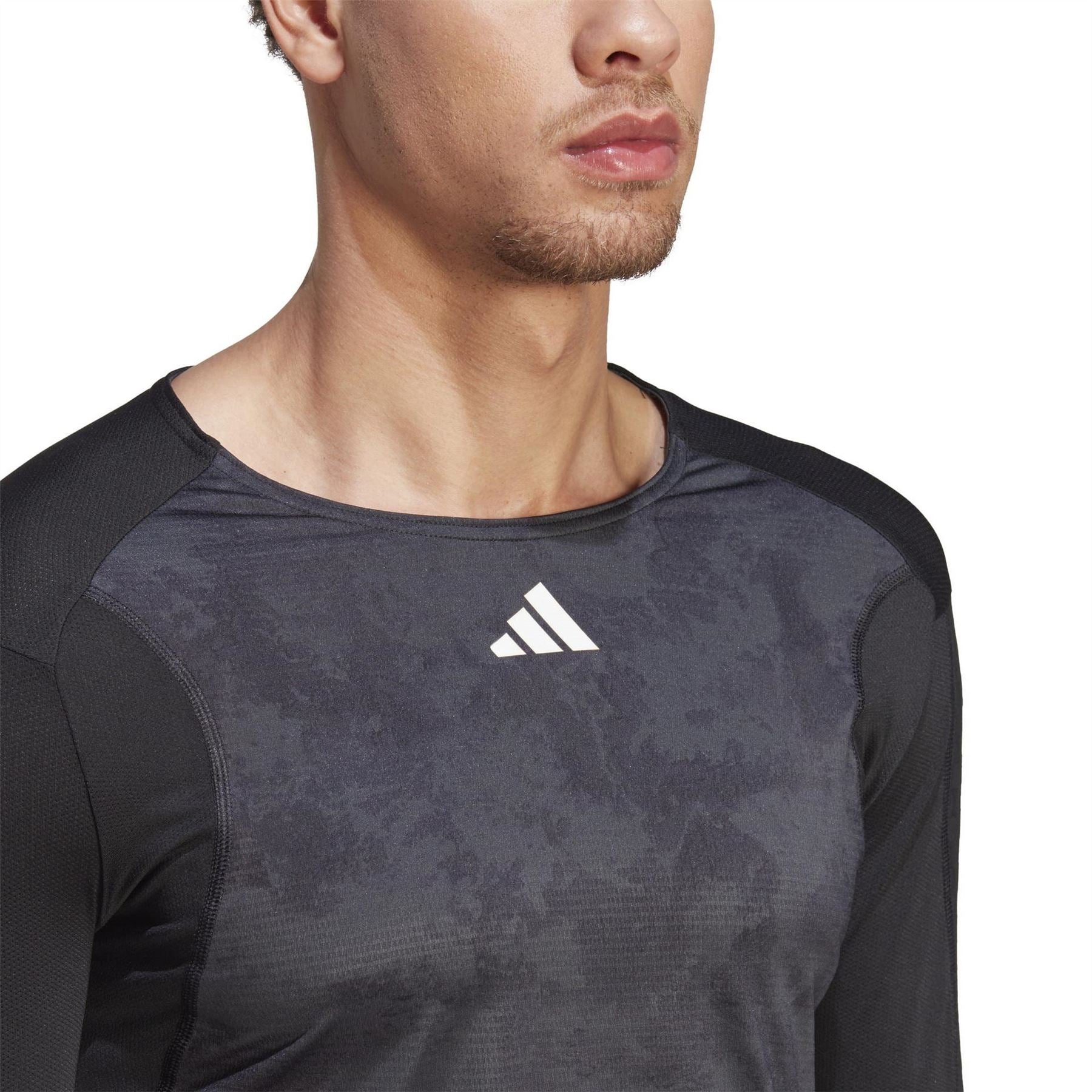 adidas Paris Crew Neck Slim Fit Long Sleeve T-Shirt