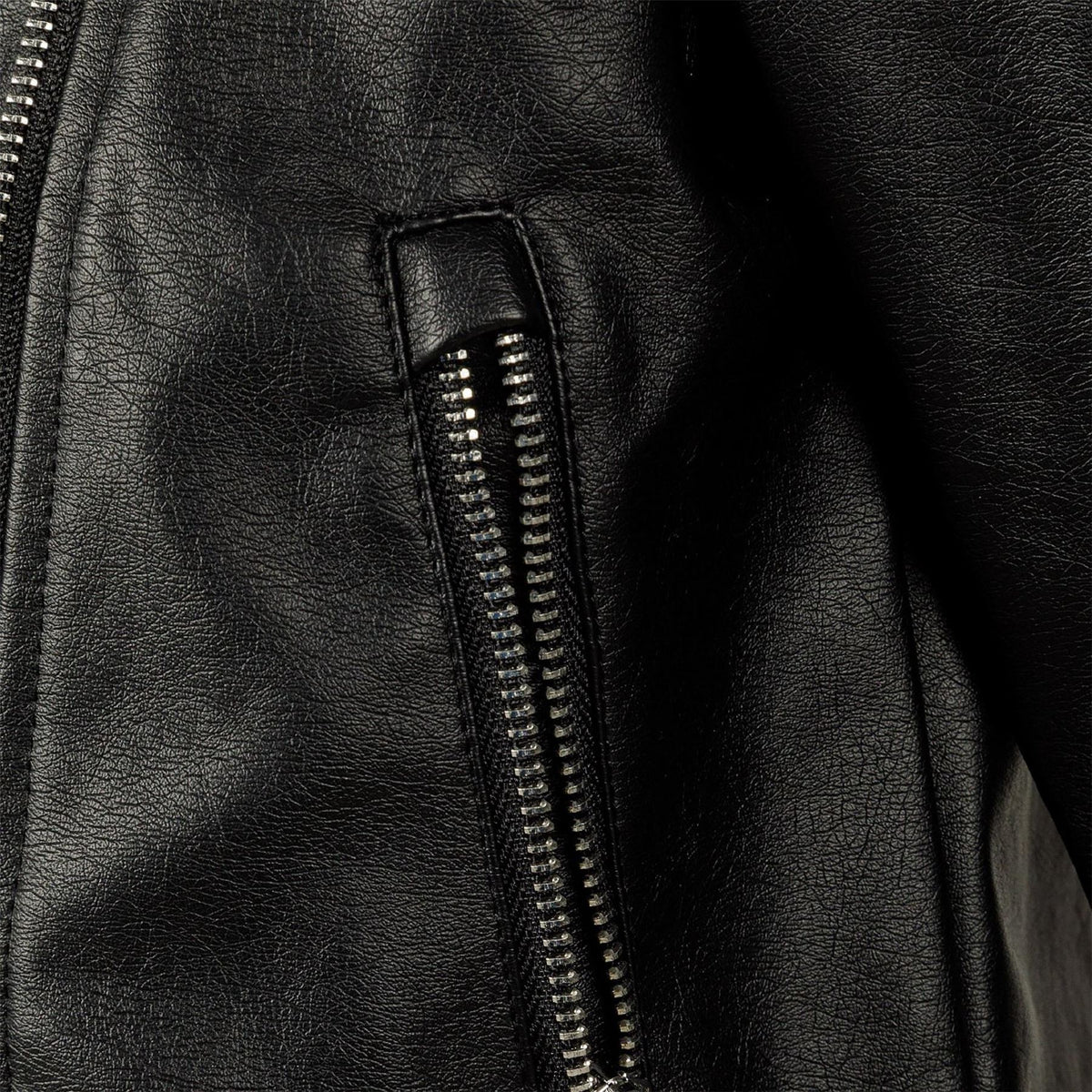 Minoti Solid Patterned Asymmetric Zipper Bike Jacket