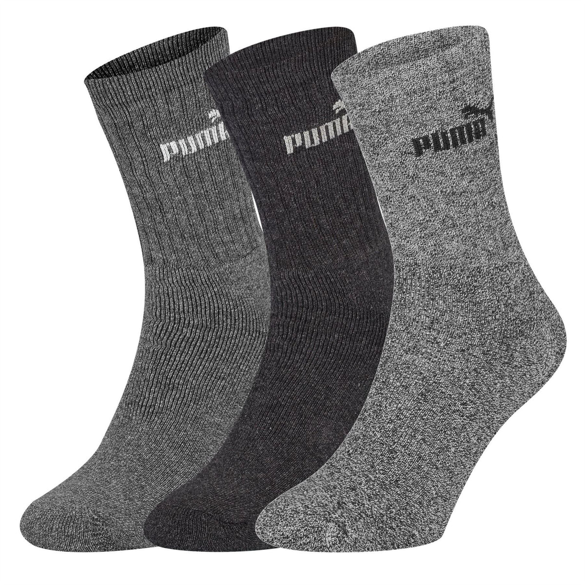 Puma Mens 3 Pack Crew Socks