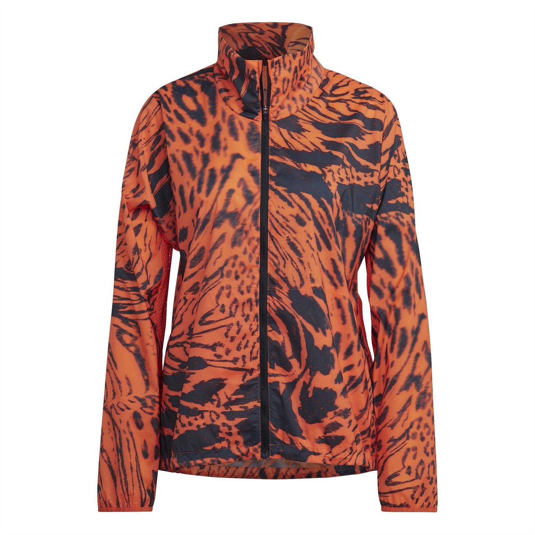 adidas FAST All Over Print Moisture Wicking Reflective Performance Running Jacket