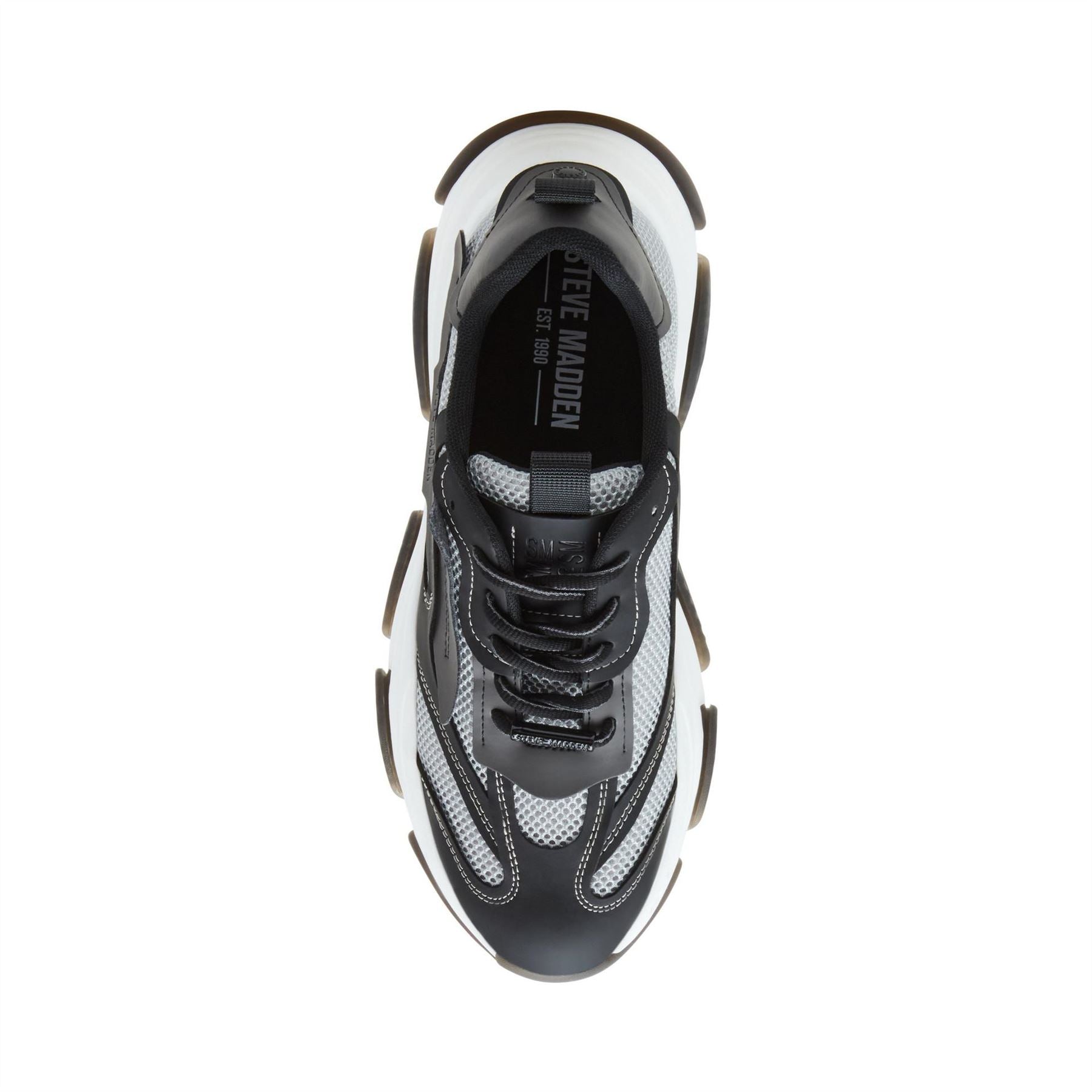 Steve Madden Posses Runner Lace Up Chunky Trainers
