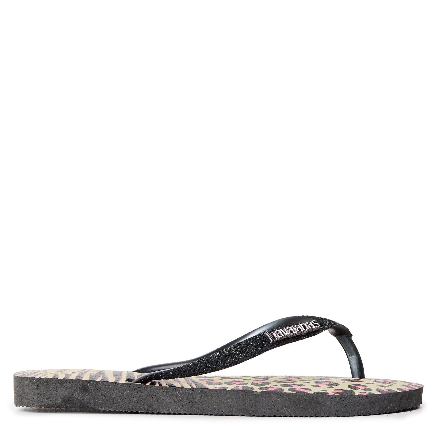 Havaianas Kids Slim Animals Mix Black Grey Flip Flops