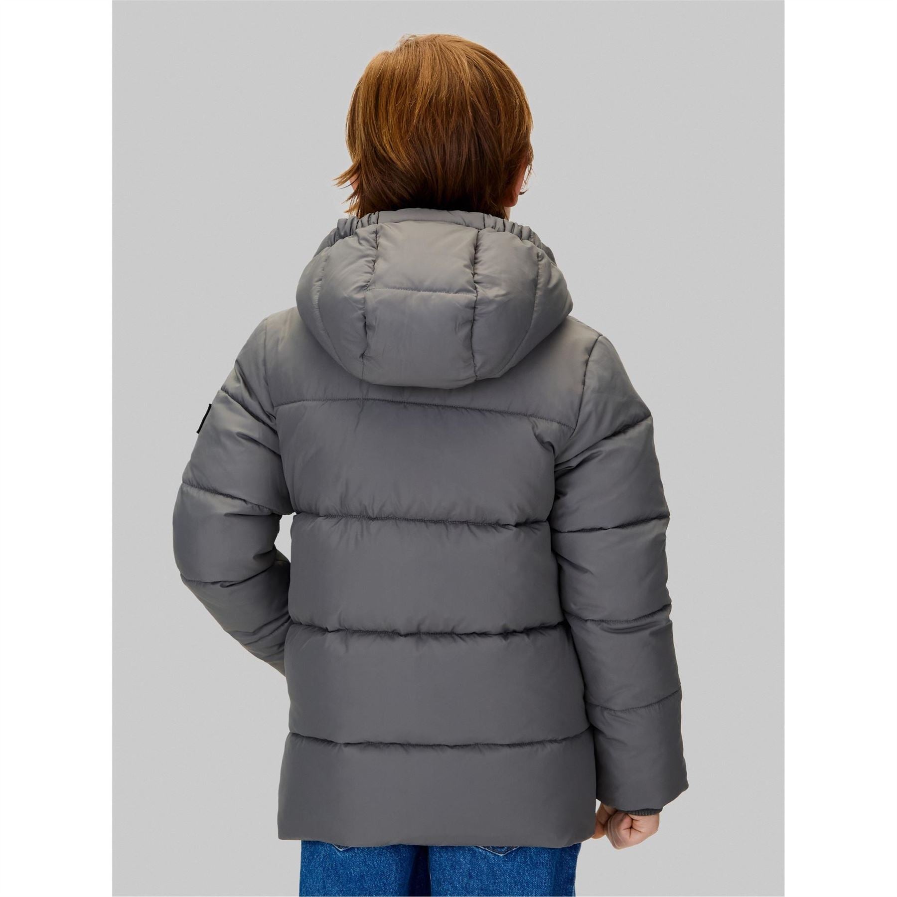 Calvin Klein Jeans Essential Hooded Long Sleeve Short Puffer Jacket